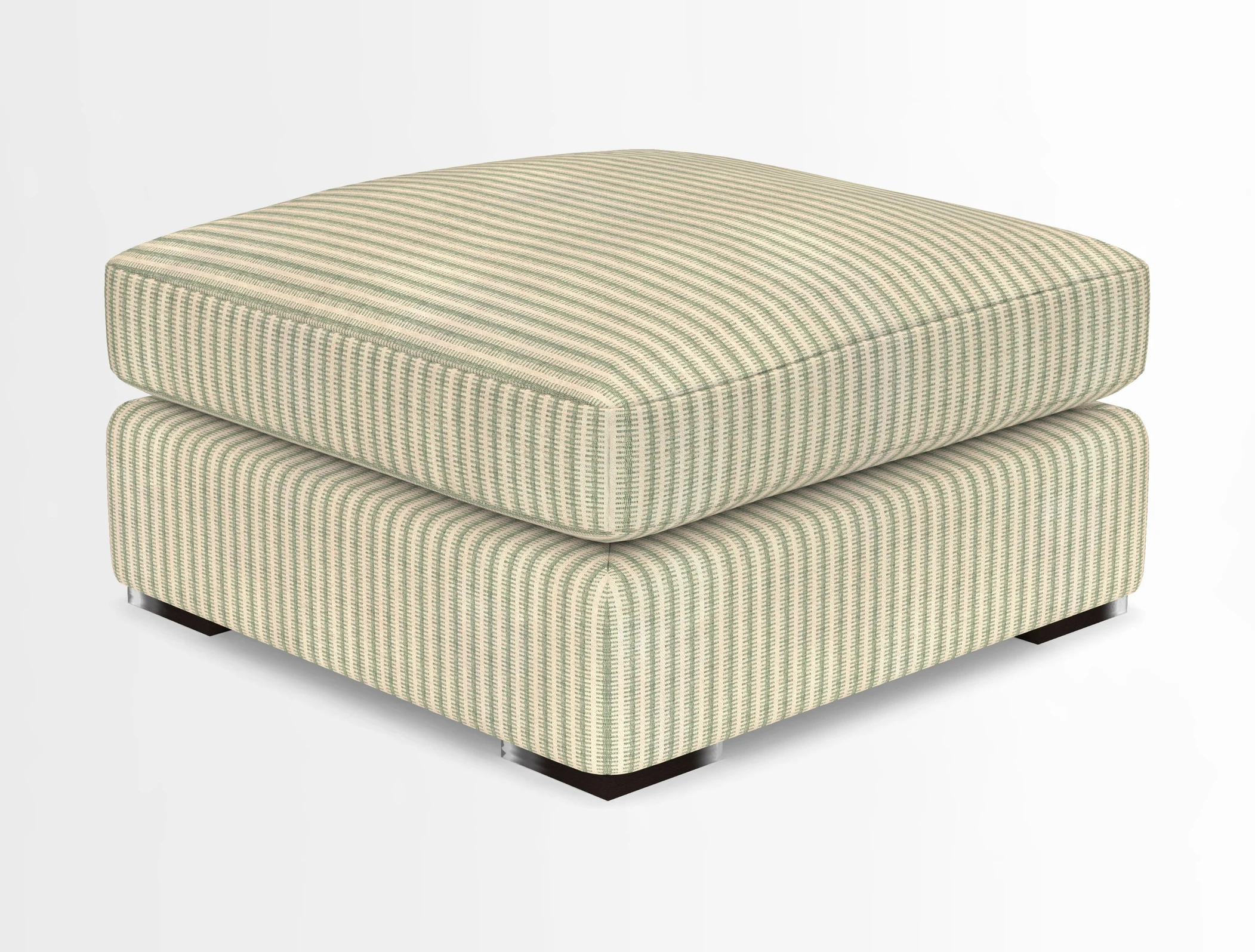 Stockbridge Combi Footstool in Two Tone Plain Biscuit