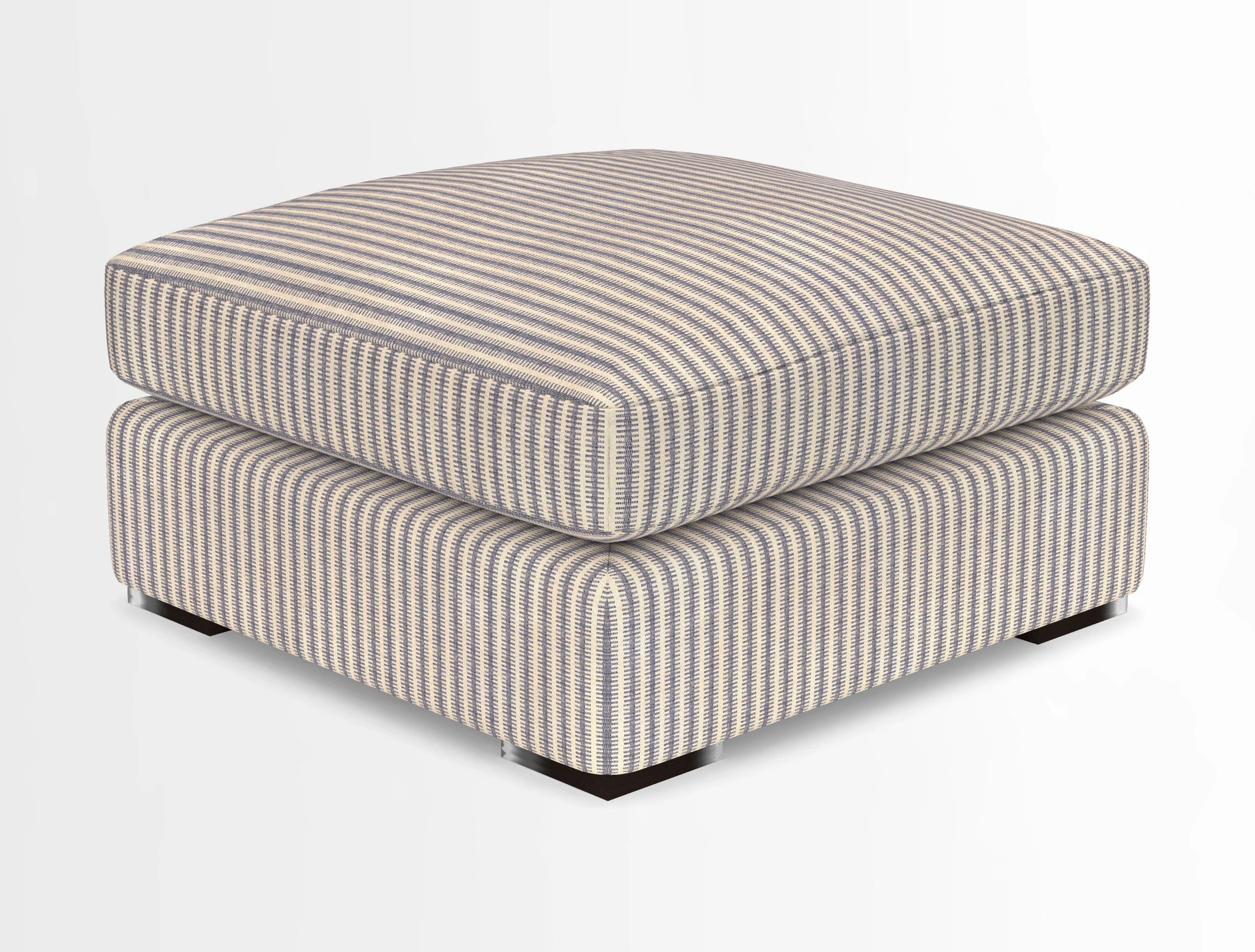 Stockbridge Combi Footstool in Two Tone Plain Biscuit