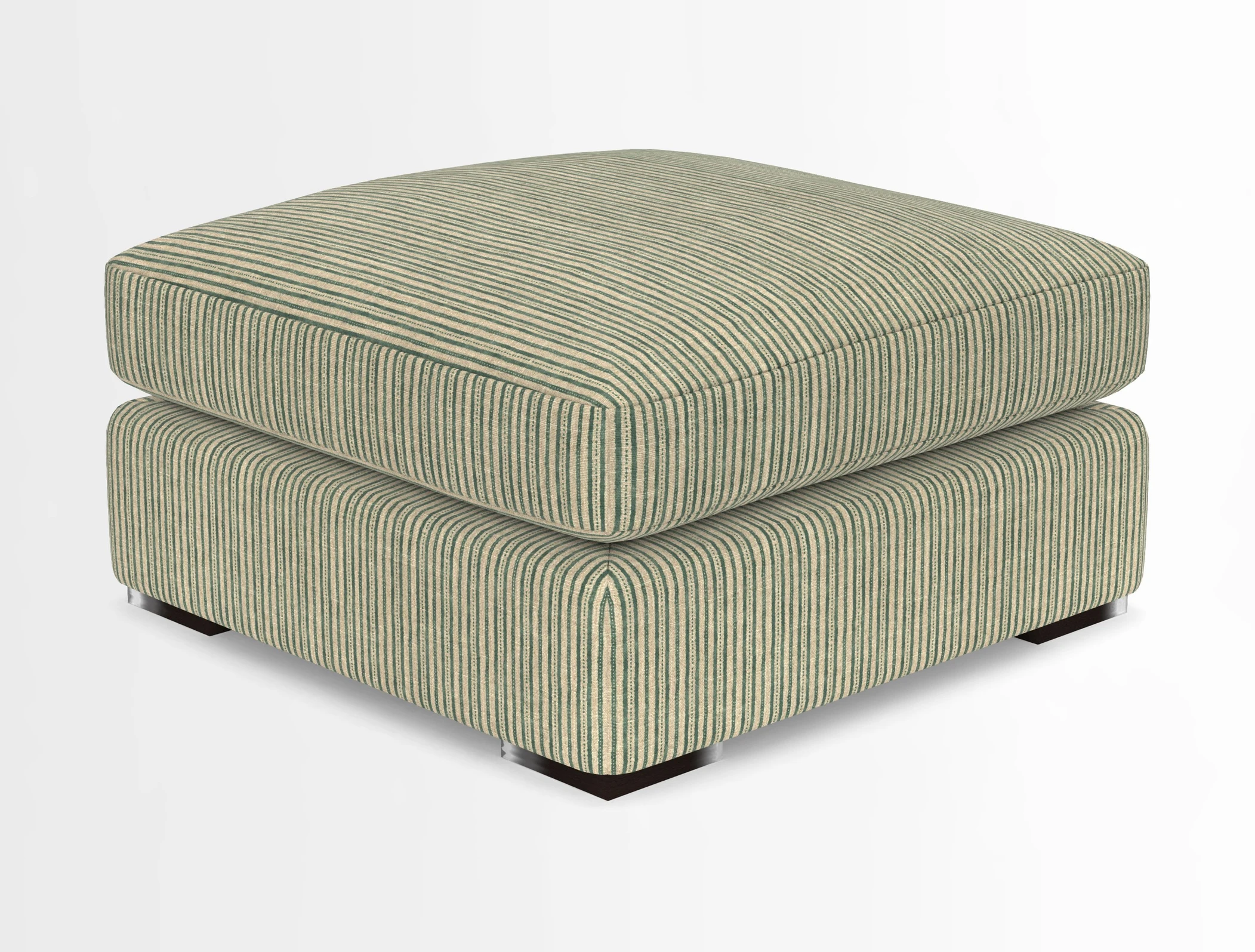 Stockbridge Combi Footstool in Two Tone Plain Biscuit