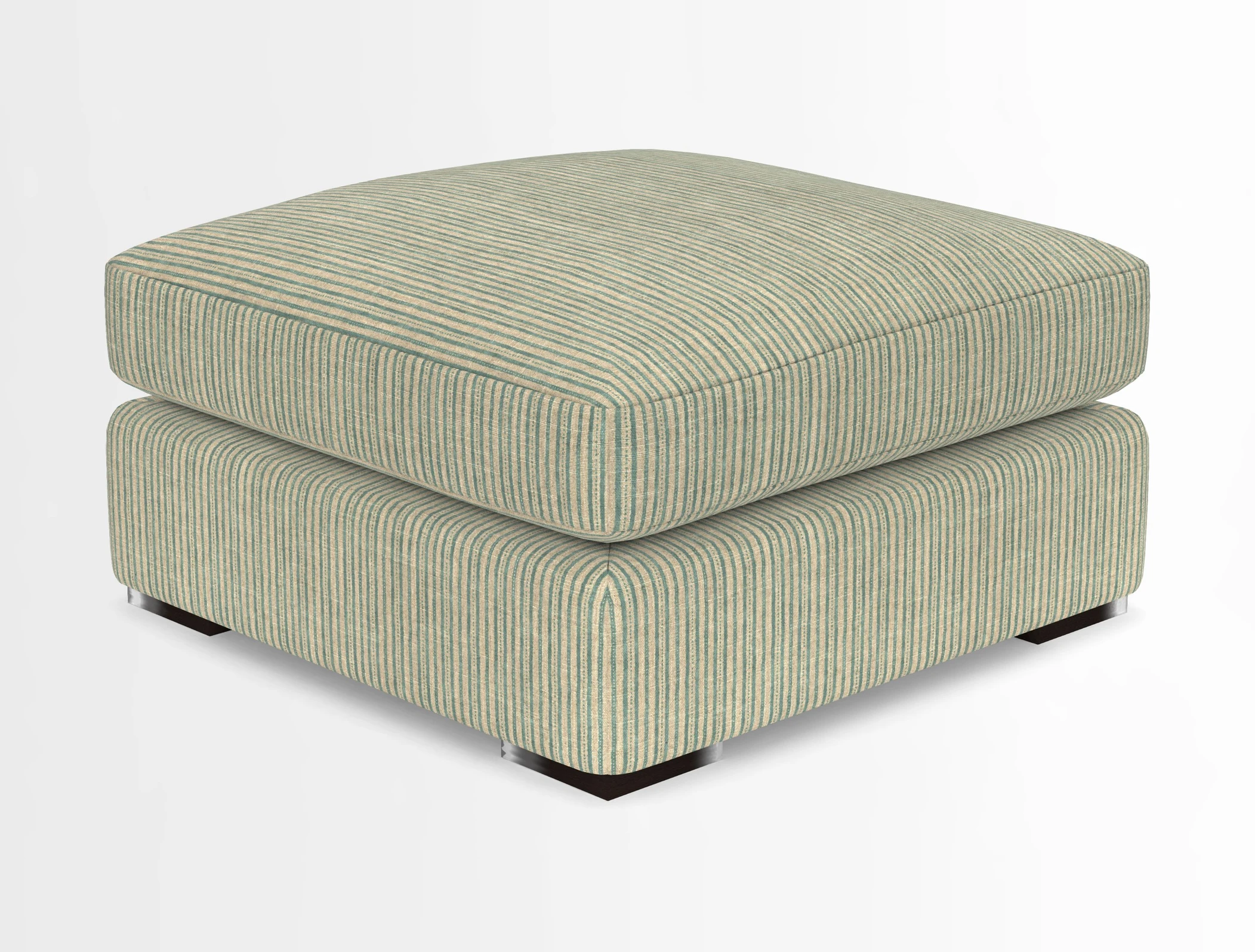 Stockbridge Combi Footstool in Two Tone Plain Biscuit