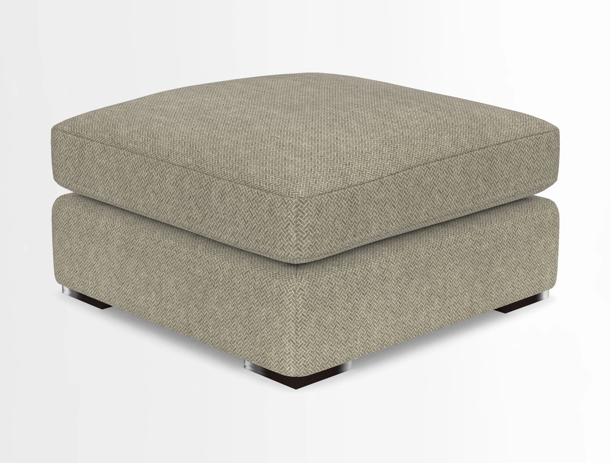 Stockbridge Combi Footstool in Two Tone Plain Biscuit