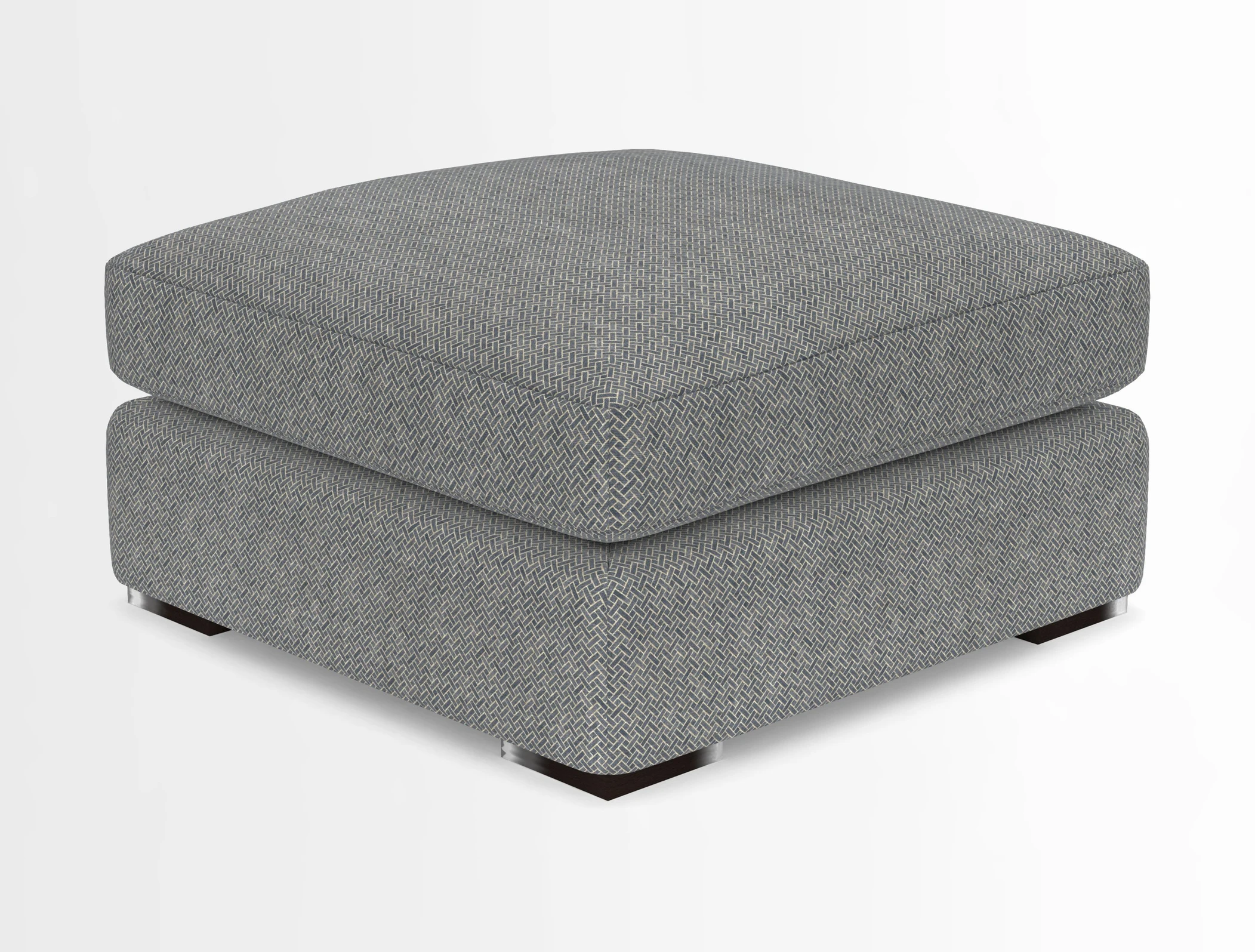 Stockbridge Combi Footstool in Two Tone Plain Biscuit