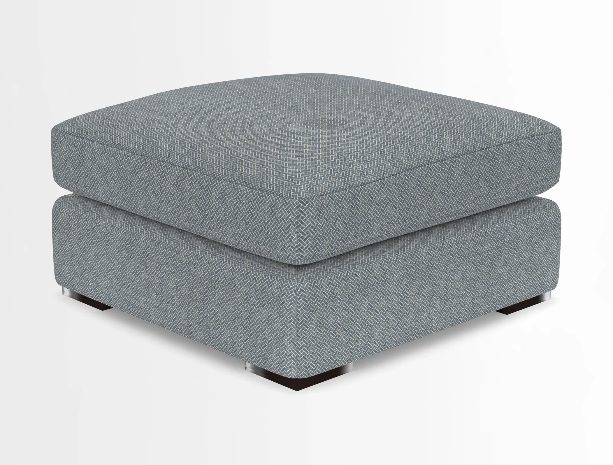 Stockbridge Combi Footstool in Two Tone Plain Biscuit