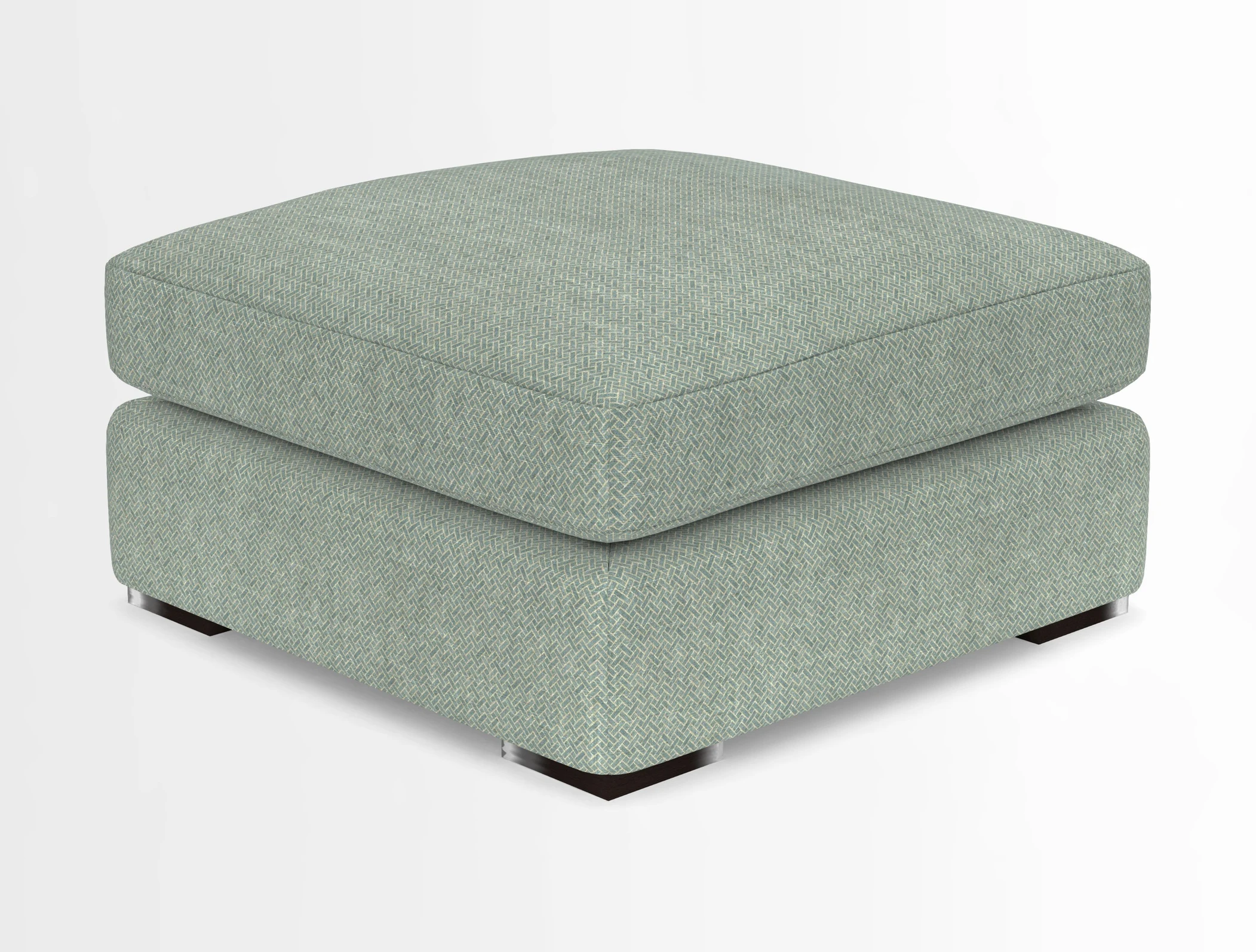 Stockbridge Combi Footstool in Two Tone Plain Biscuit