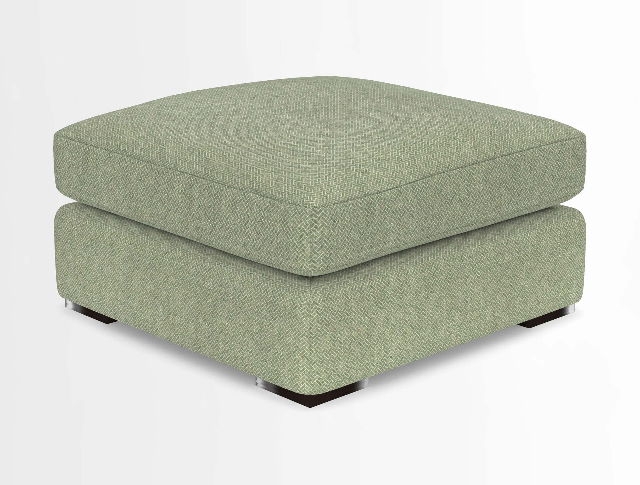 Stockbridge Combi Footstool in Two Tone Plain Biscuit