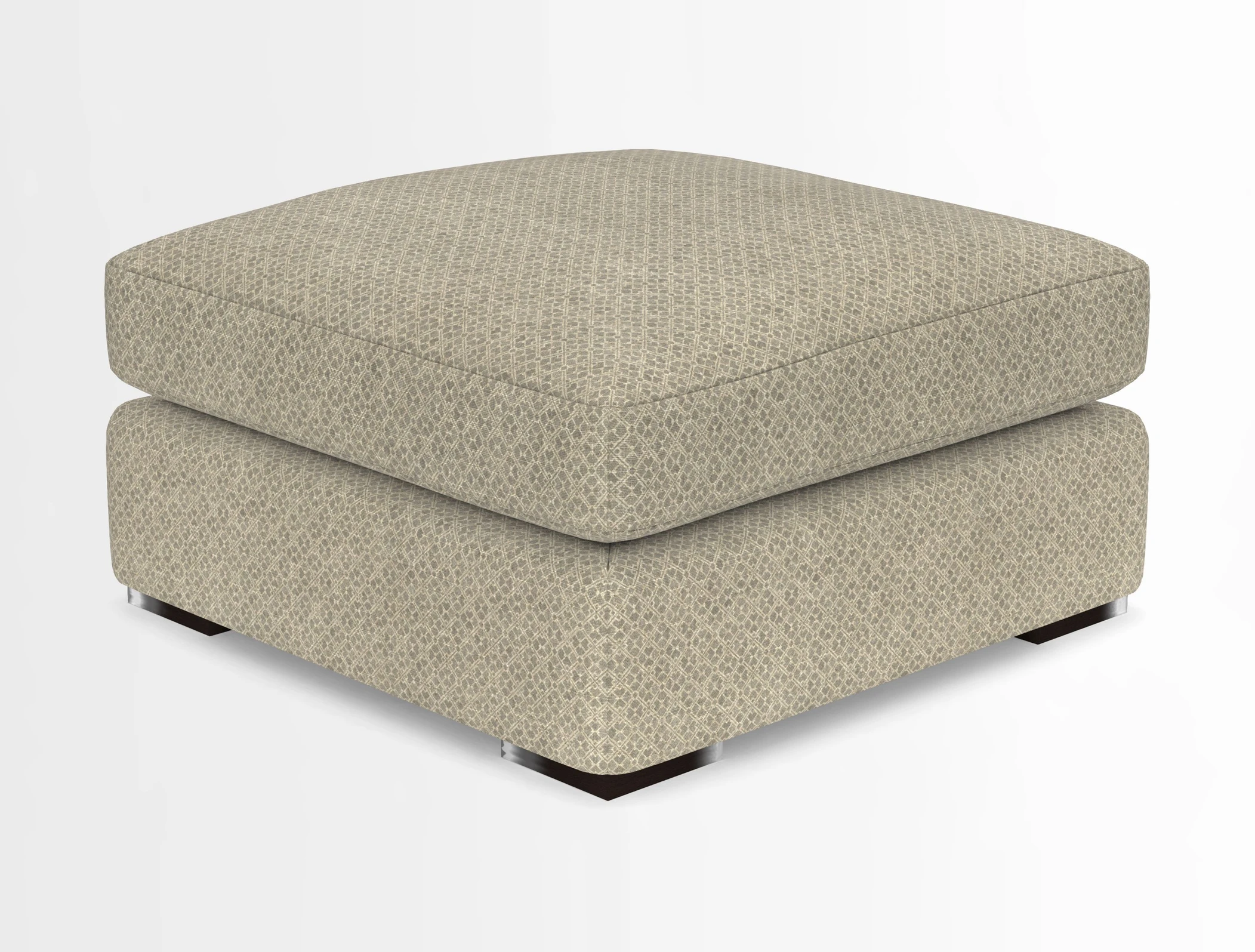 Stockbridge Combi Footstool in Two Tone Plain Biscuit