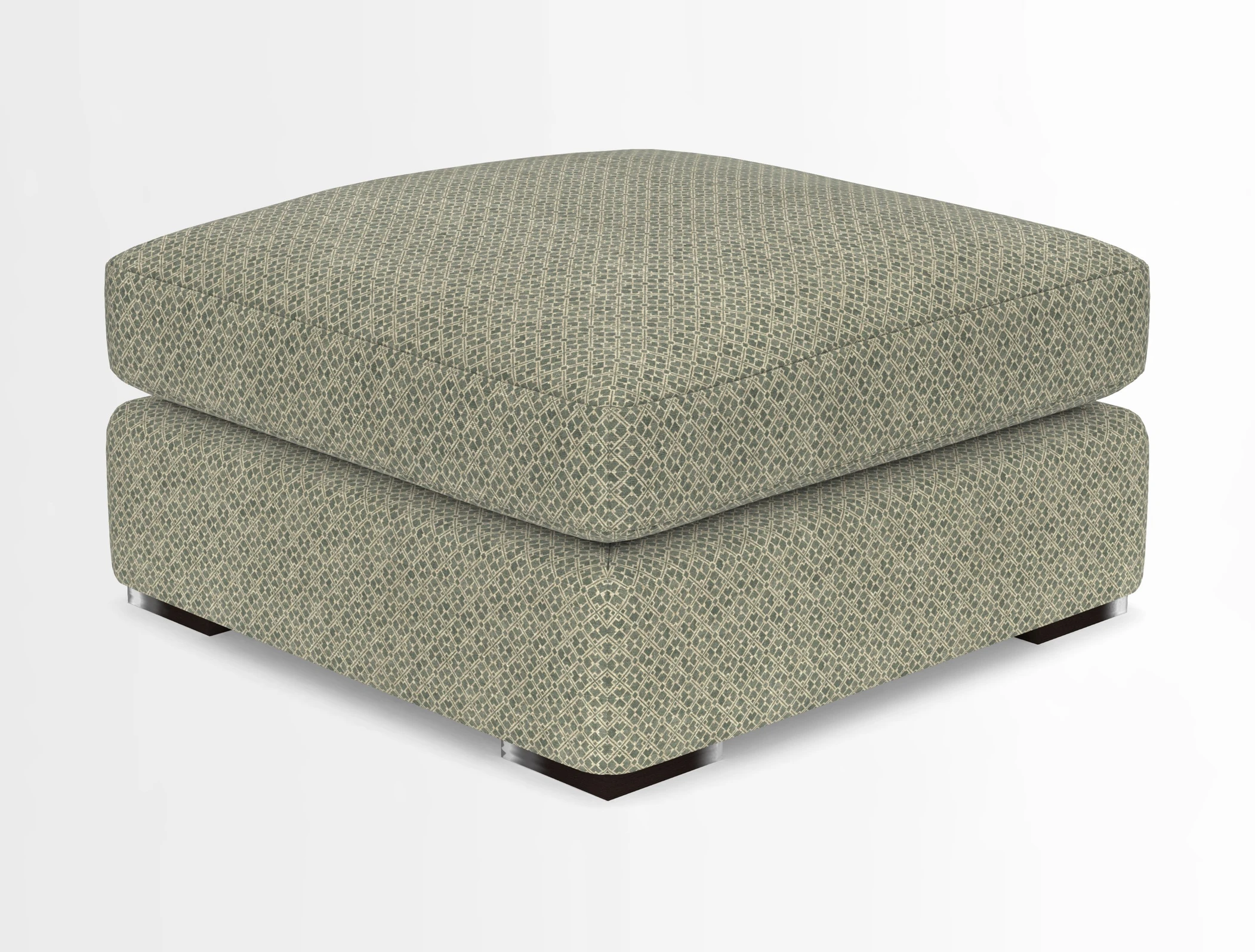 Stockbridge Combi Footstool in Two Tone Plain Biscuit