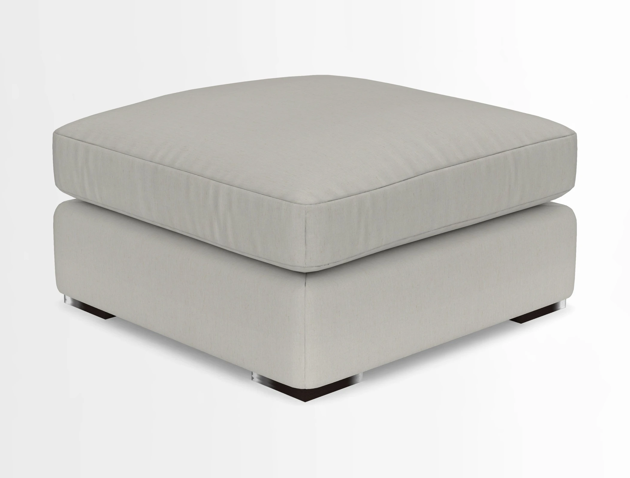 Stockbridge Combi Footstool in Two Tone Plain Biscuit