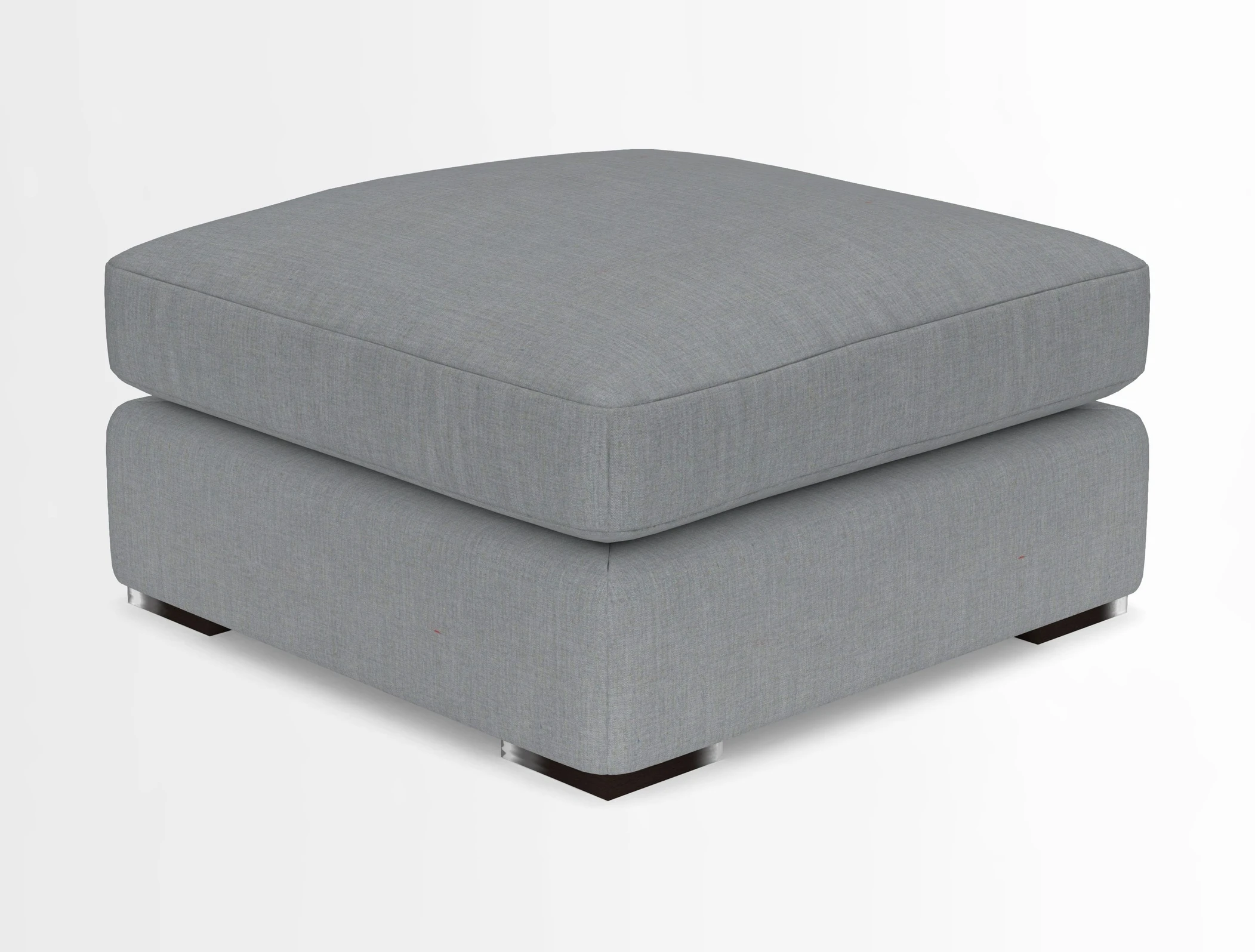 Stockbridge Combi Footstool in Two Tone Plain Biscuit