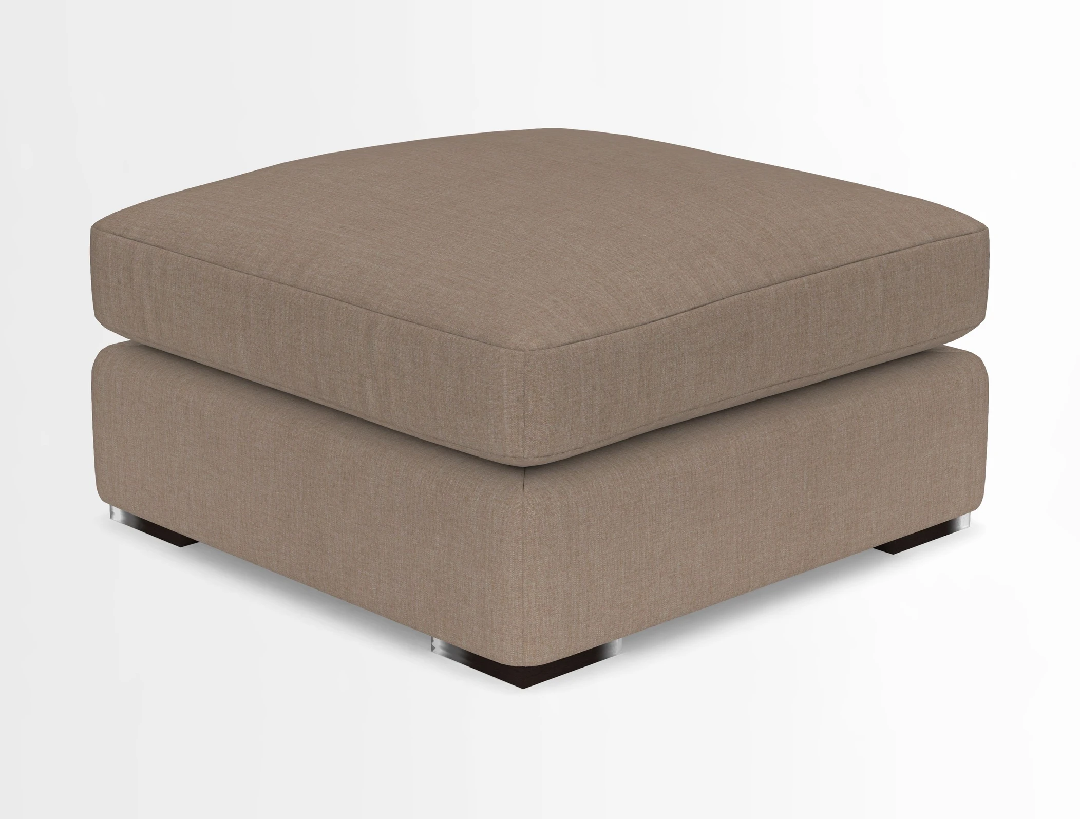 Stockbridge Combi Footstool in Two Tone Plain Biscuit