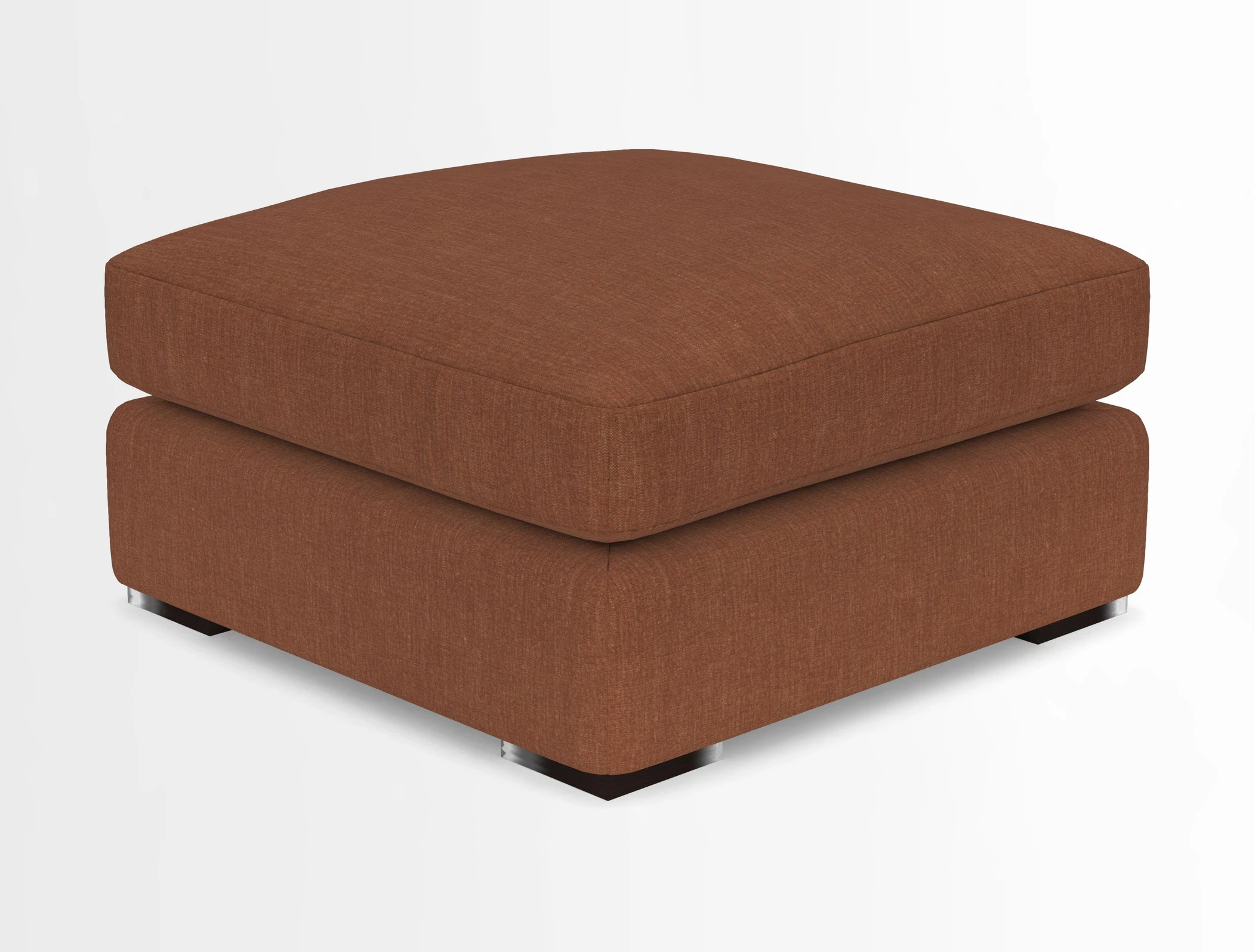 Stockbridge Combi Footstool in Two Tone Plain Biscuit