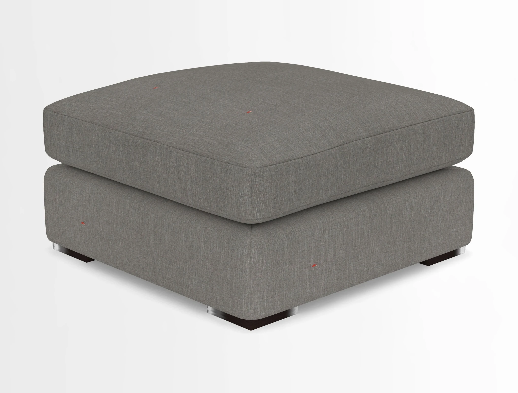Stockbridge Combi Footstool in Two Tone Plain Biscuit