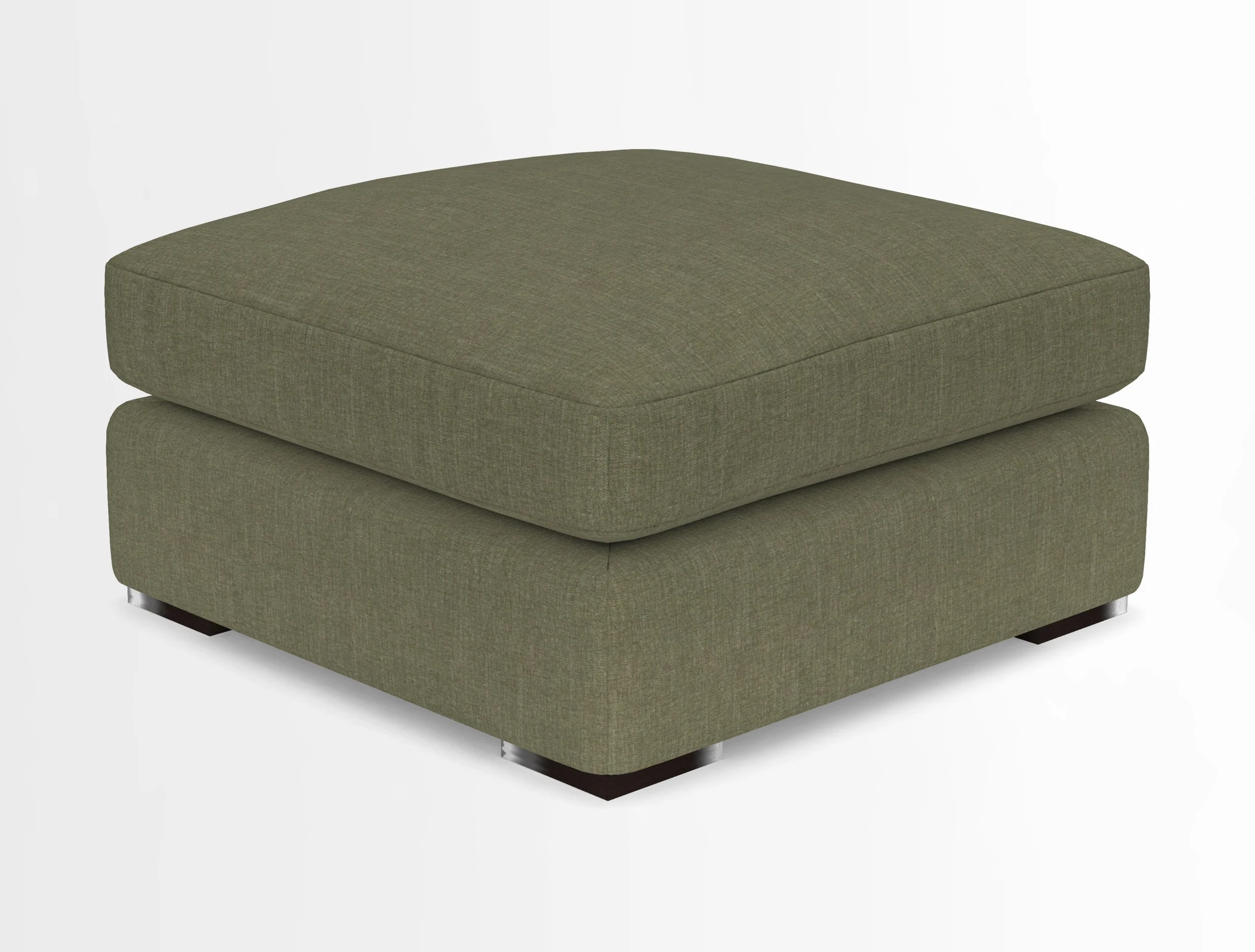 Stockbridge Combi Footstool in Two Tone Plain Biscuit