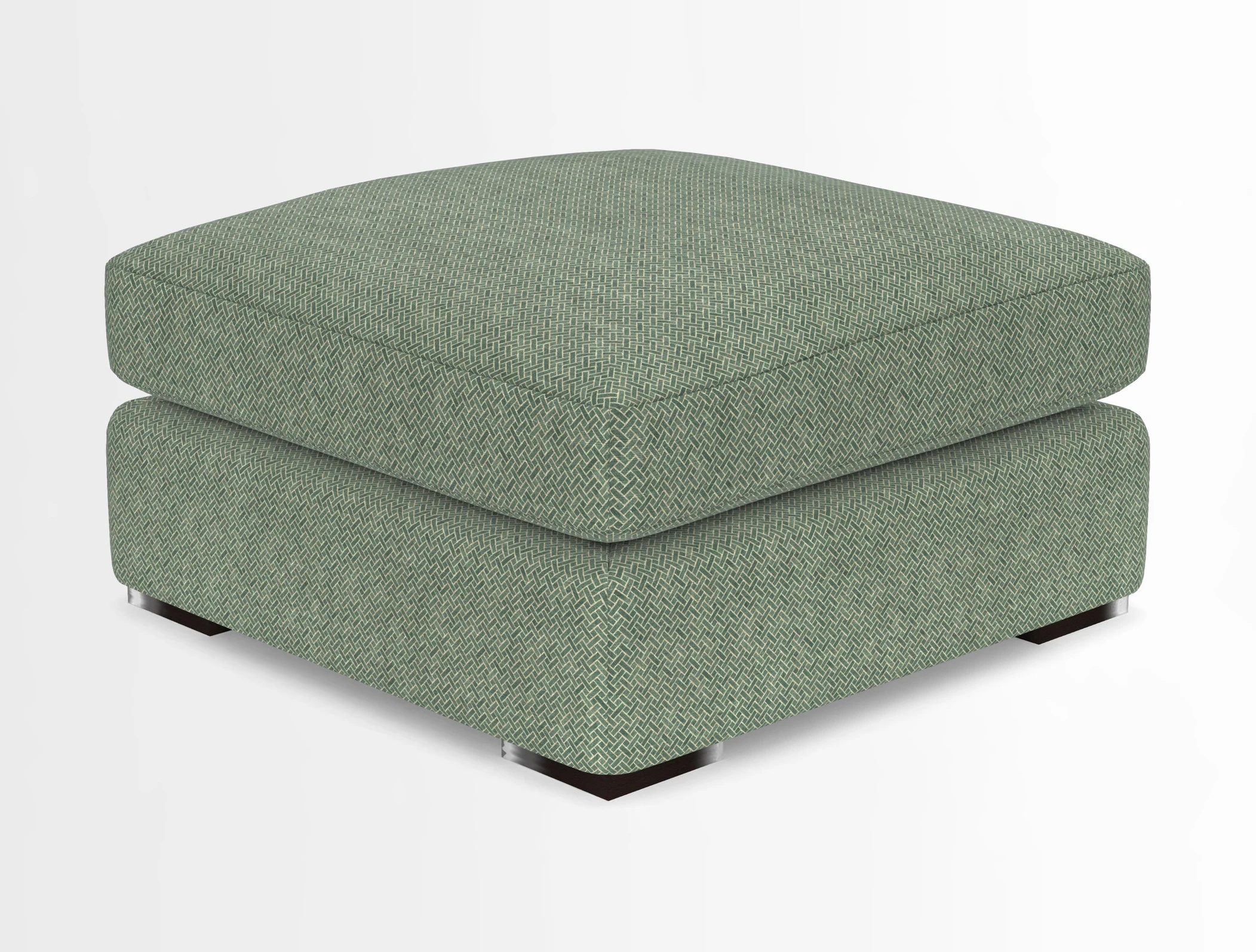 Stockbridge Combi Footstool in Two Tone Plain Biscuit