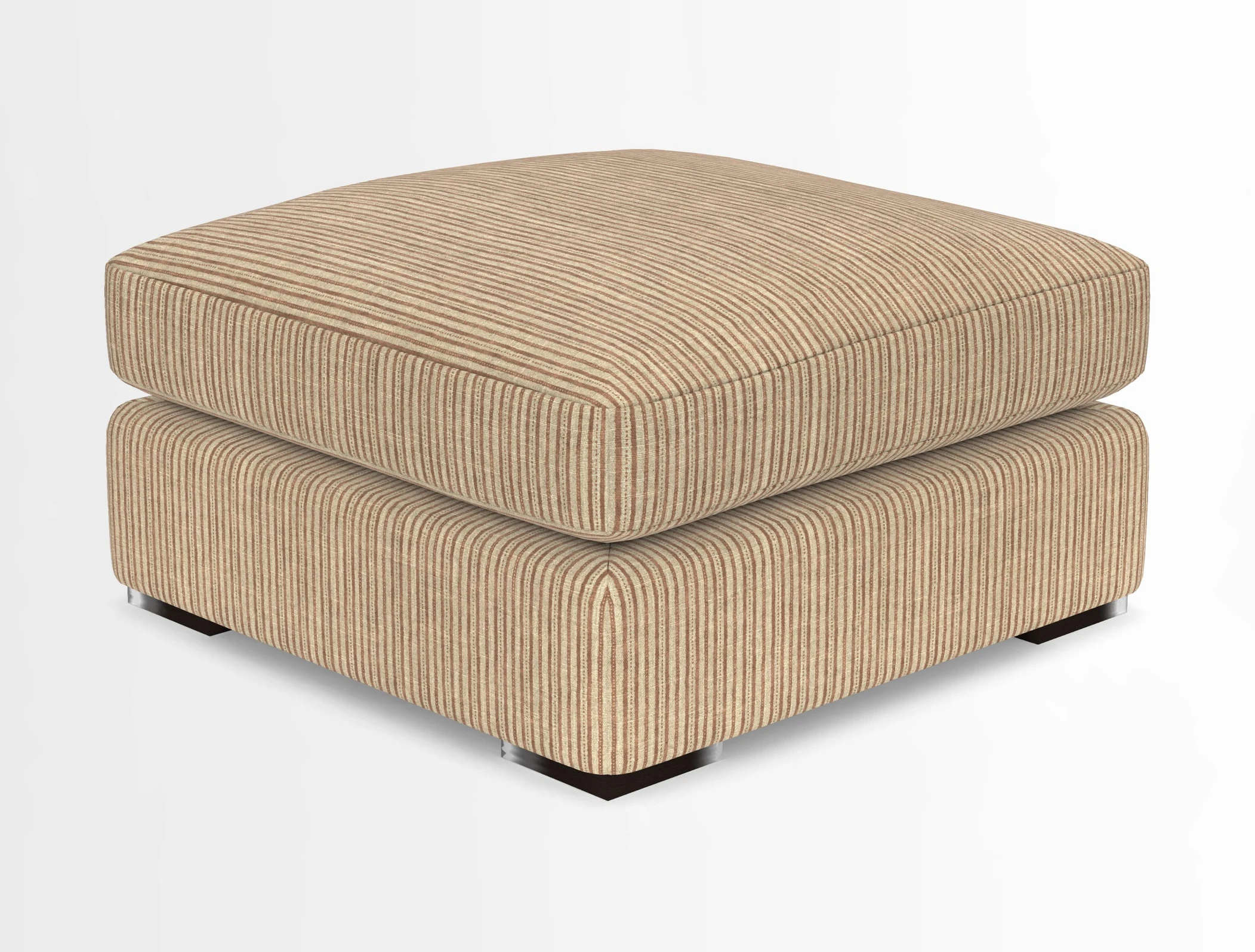 Stockbridge Combi Footstool in Two Tone Plain Biscuit