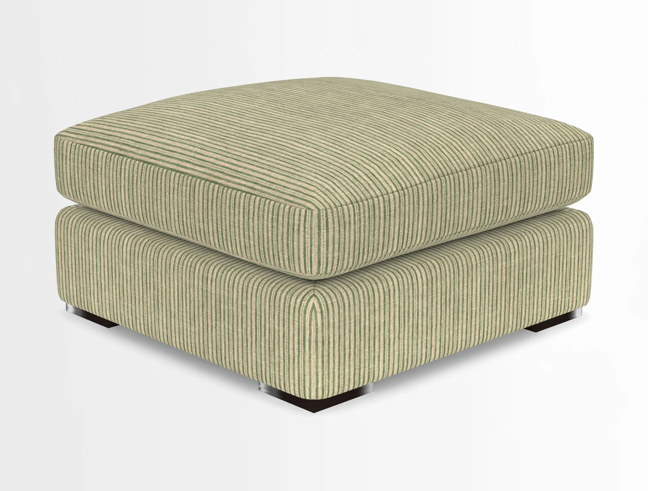 Stockbridge Combi Footstool in Two Tone Plain Biscuit