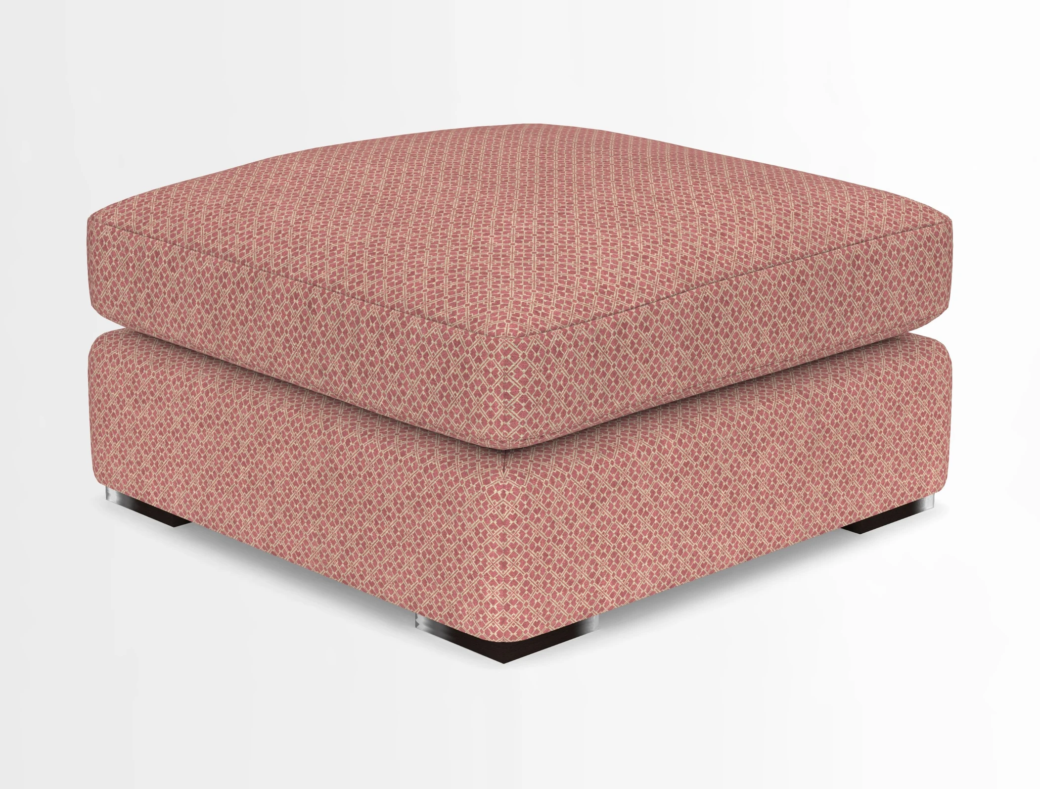 Stockbridge Combi Footstool in Two Tone Plain Biscuit