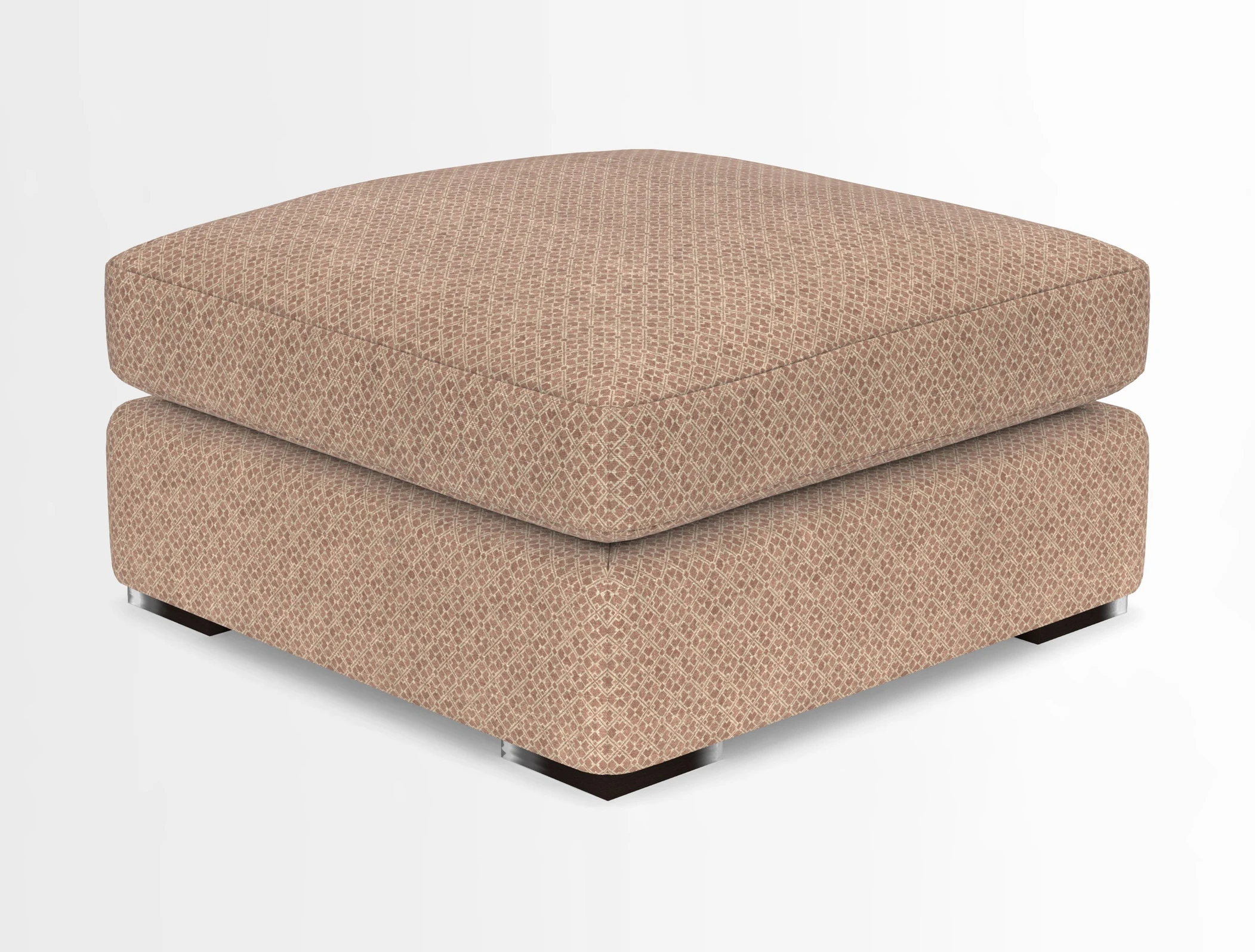 Stockbridge Combi Footstool in Two Tone Plain Biscuit