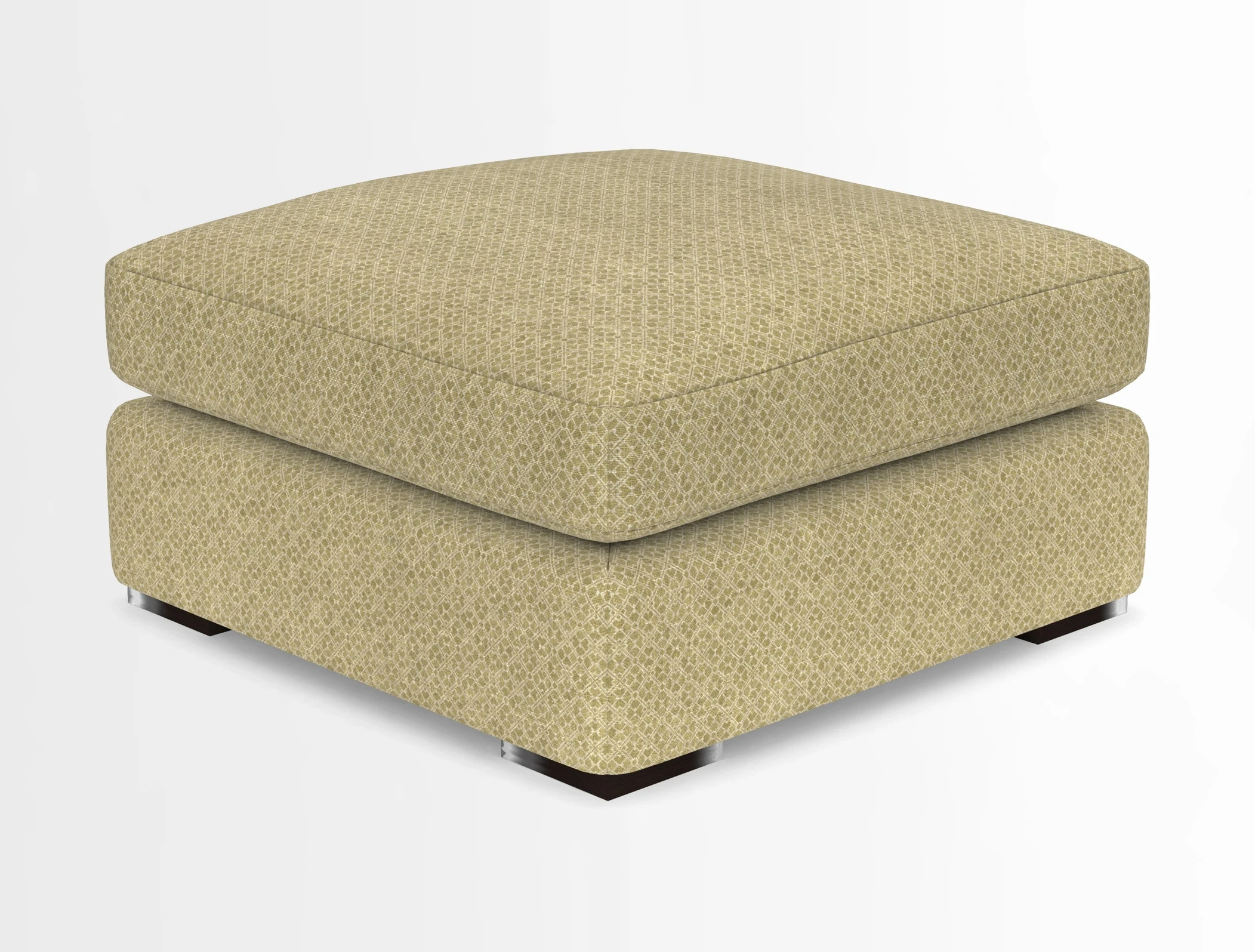 Stockbridge Combi Footstool in Two Tone Plain Biscuit