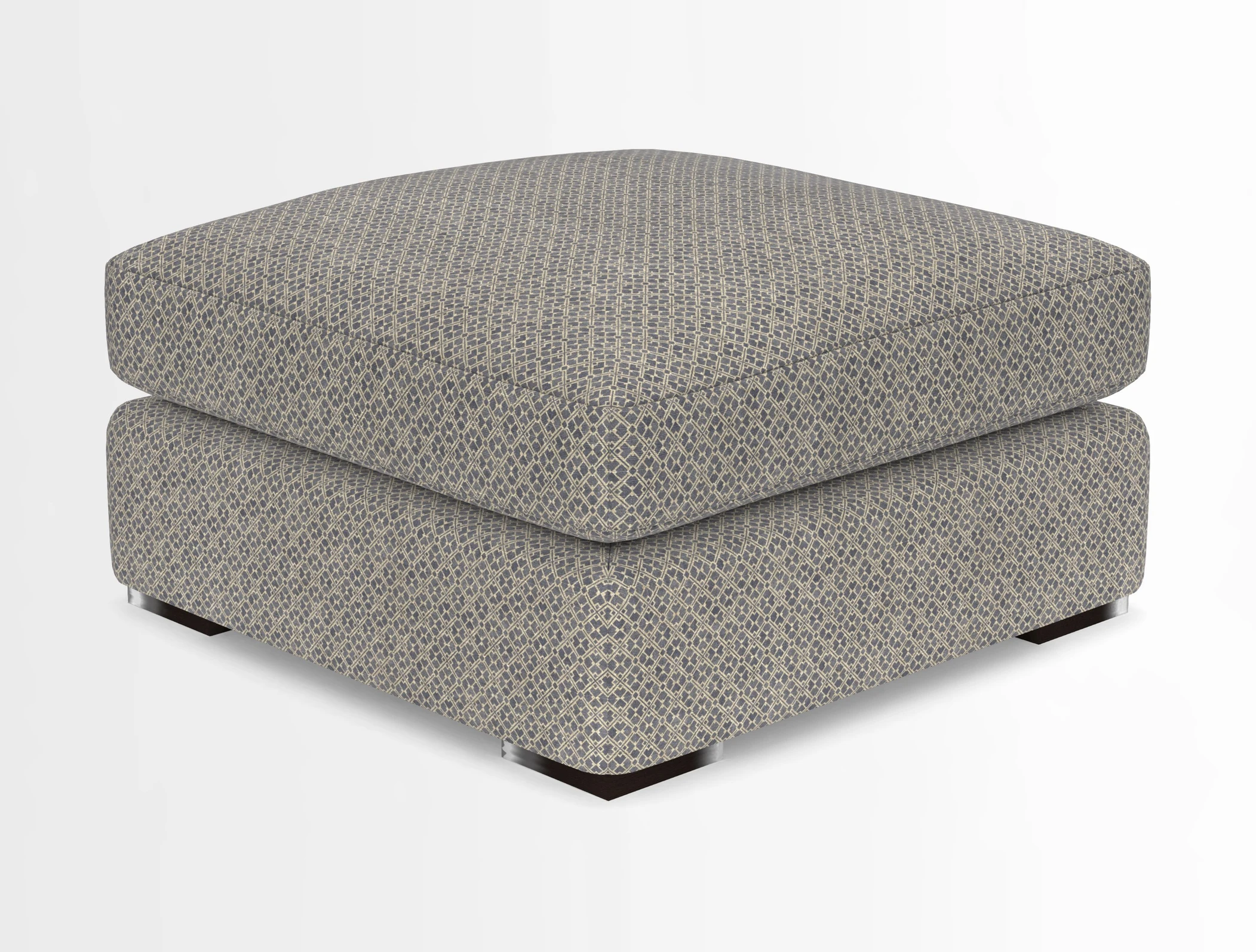 Stockbridge Combi Footstool in Two Tone Plain Biscuit