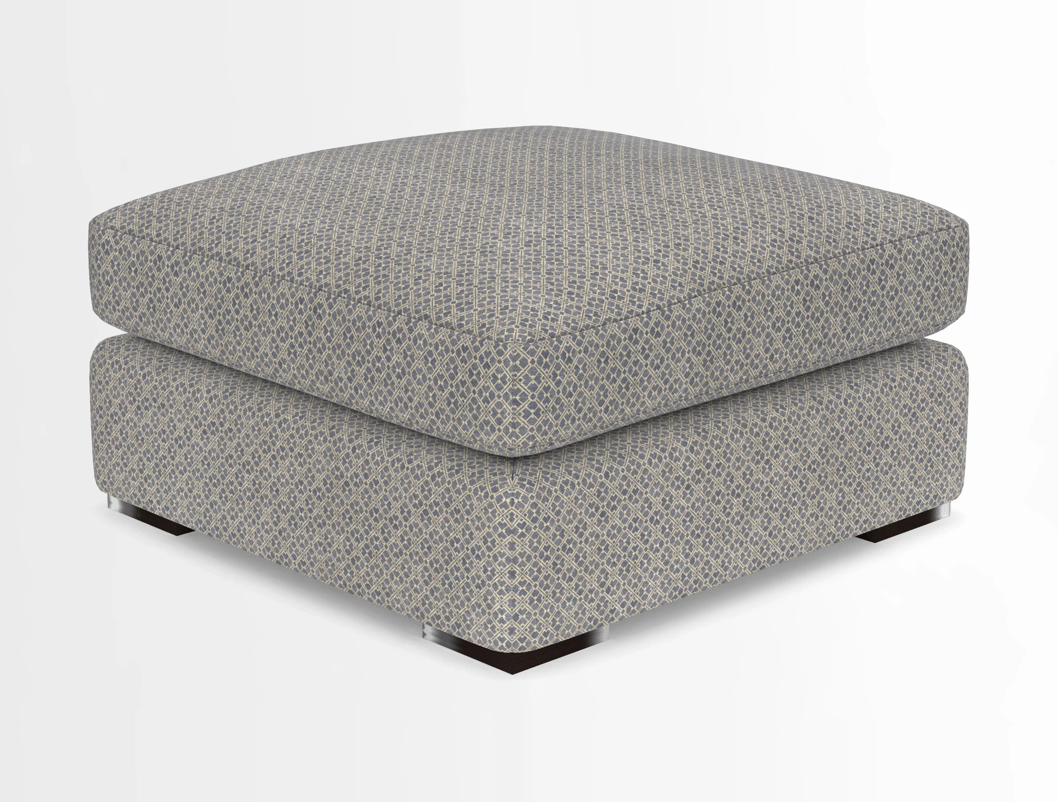 Stockbridge Combi Footstool in Two Tone Plain Biscuit