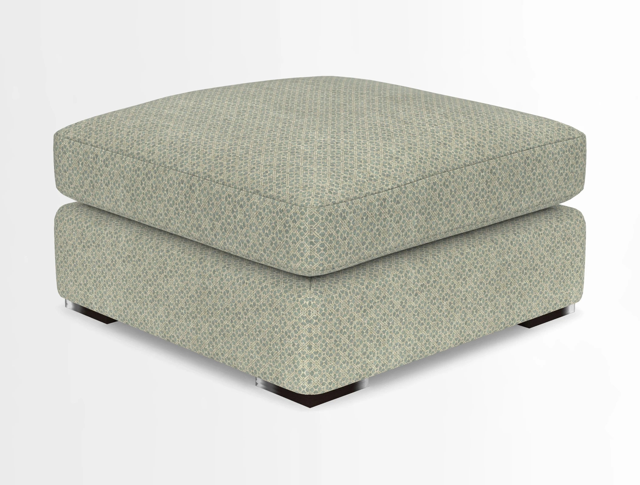 Stockbridge Combi Footstool in Two Tone Plain Biscuit