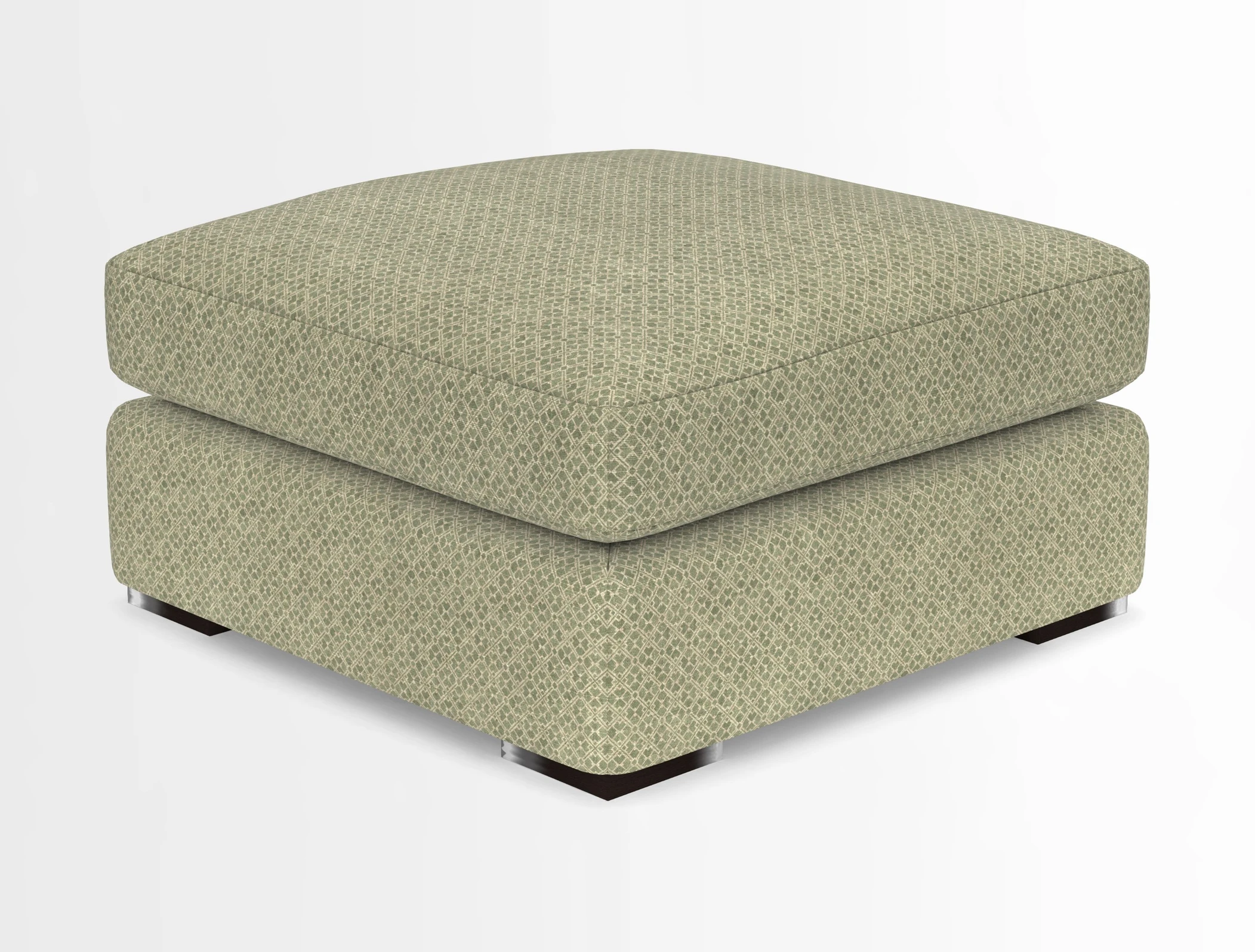 Stockbridge Combi Footstool in Two Tone Plain Biscuit