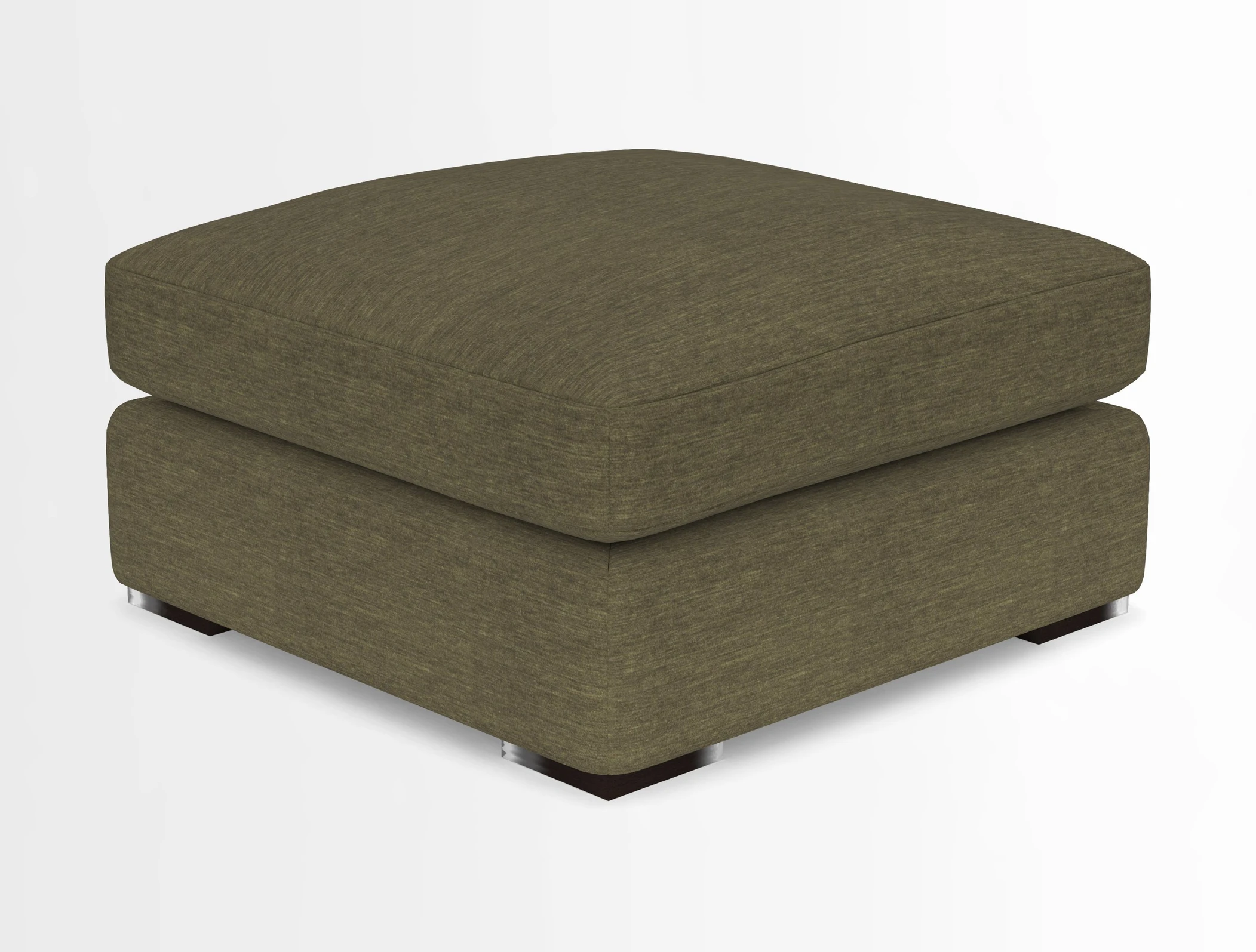 Stockbridge Combi Footstool in Two Tone Plain Biscuit