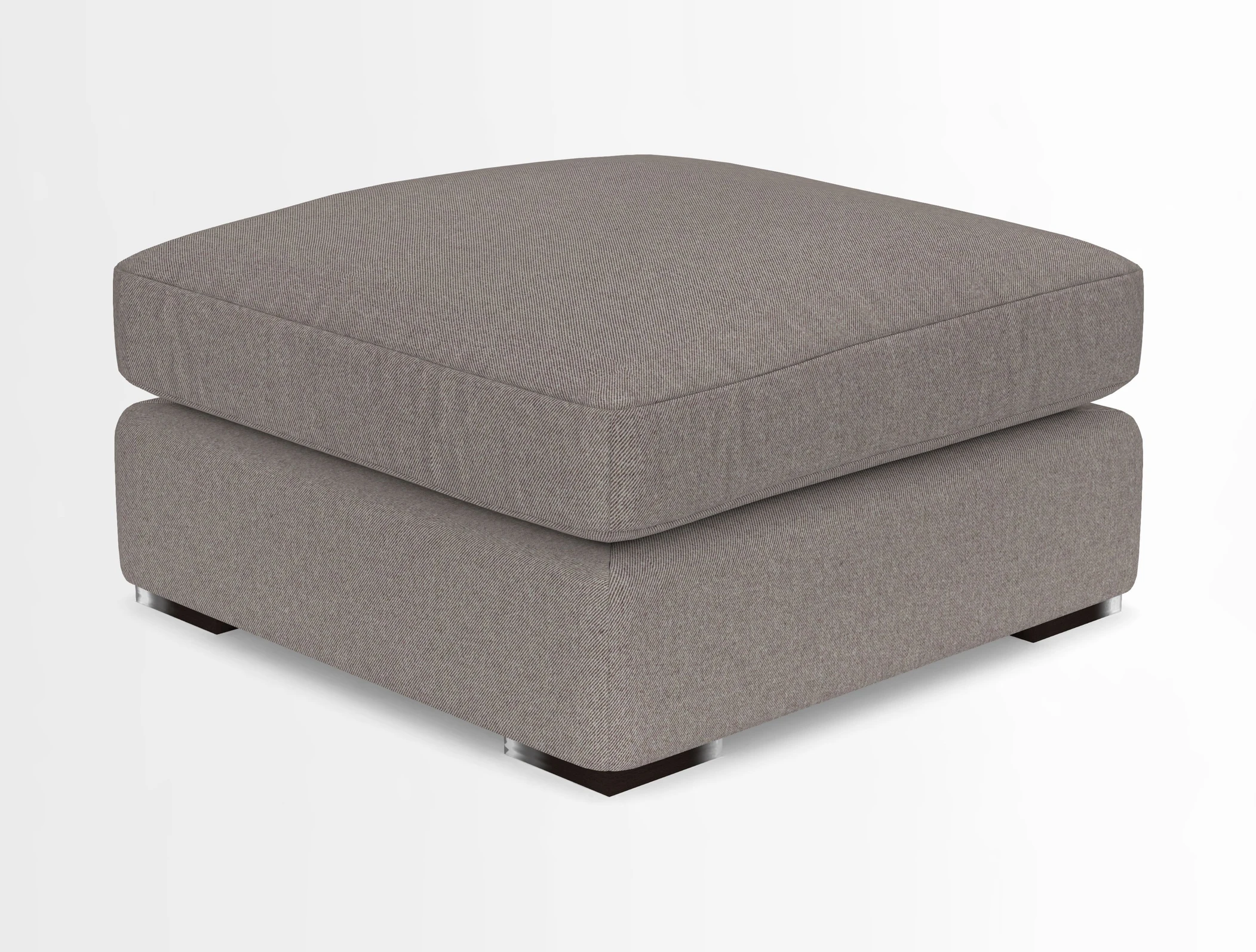 Stockbridge Combi Footstool in Two Tone Plain Biscuit