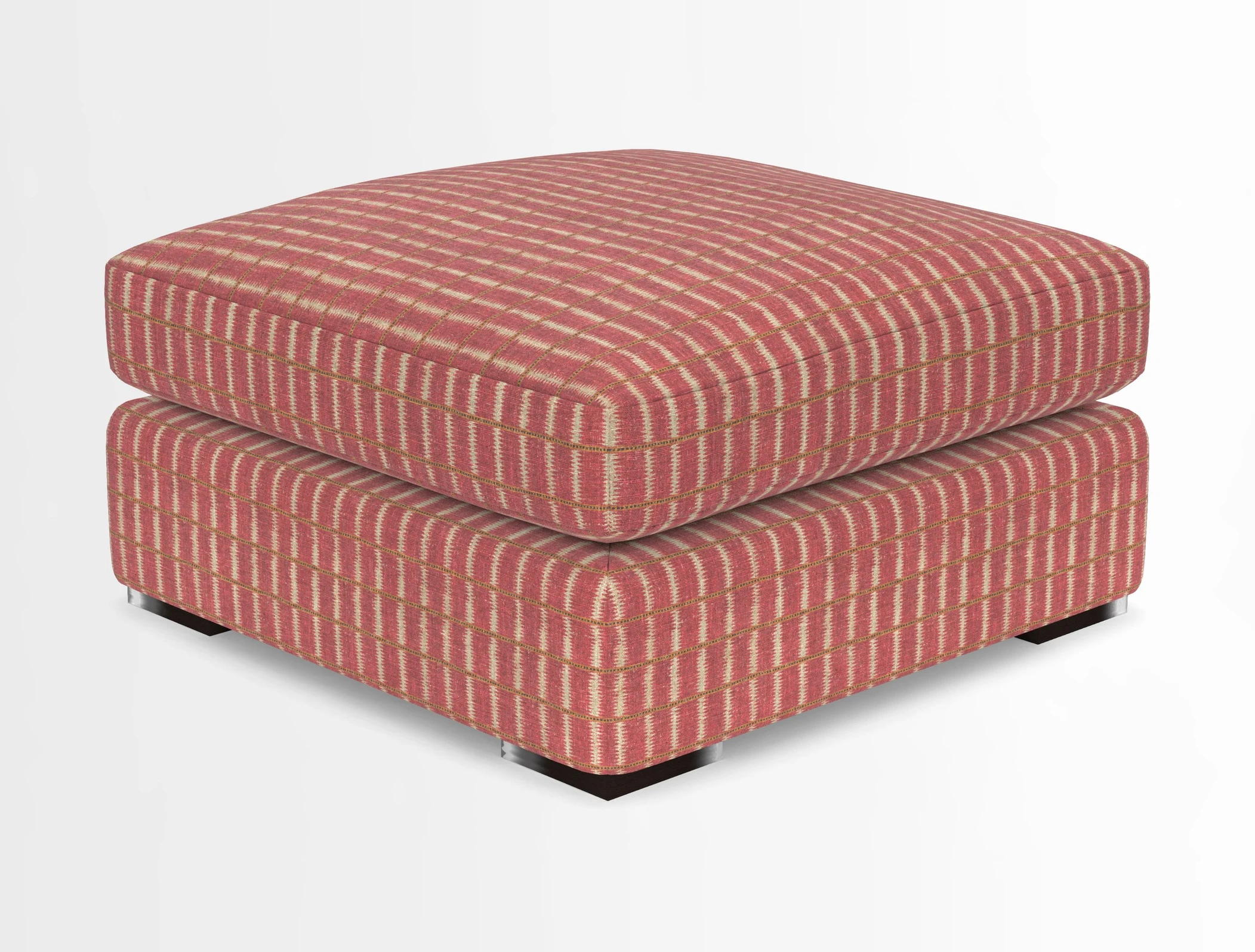 Stockbridge Combi Footstool in Two Tone Plain Biscuit