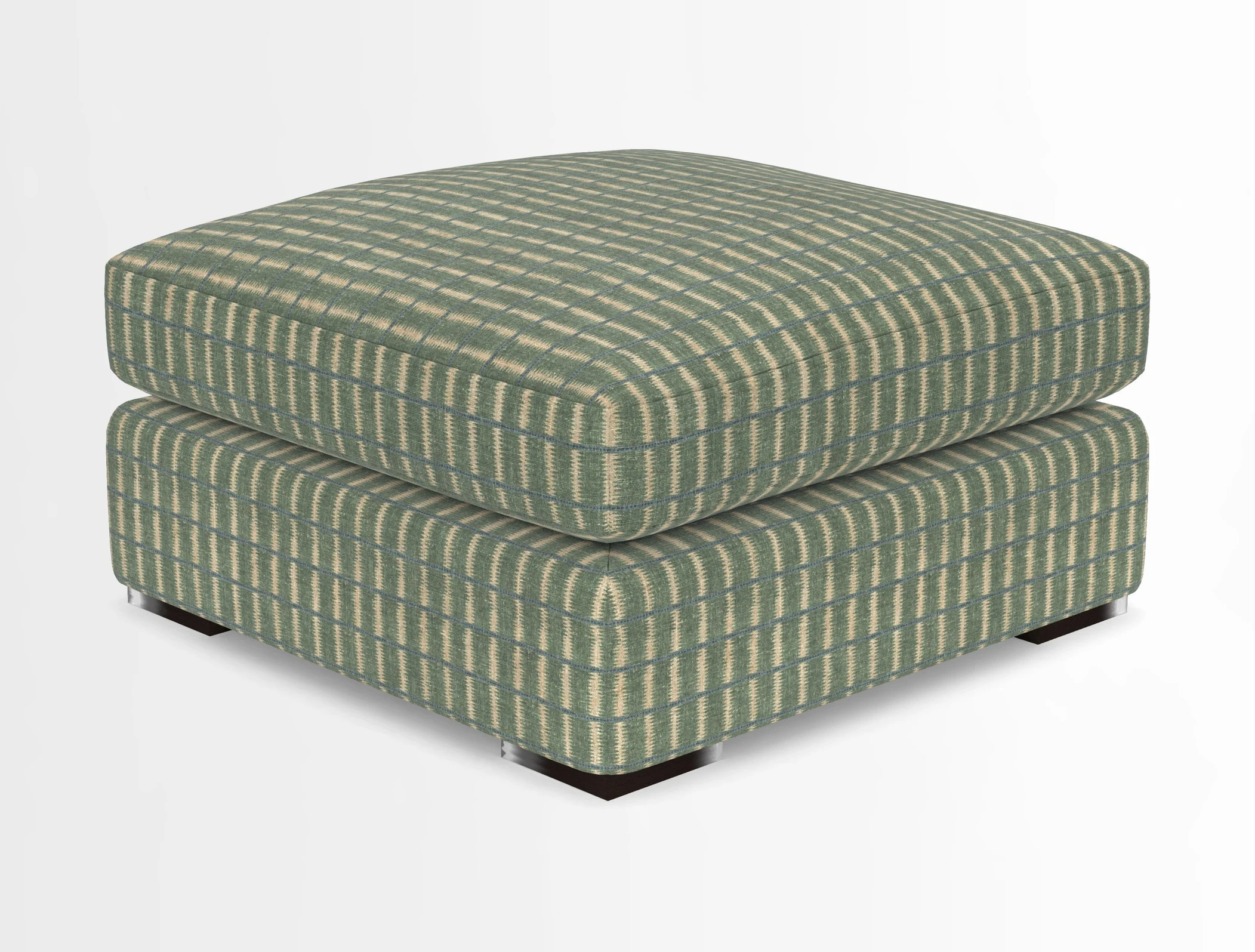 Stockbridge Combi Footstool in Two Tone Plain Biscuit
