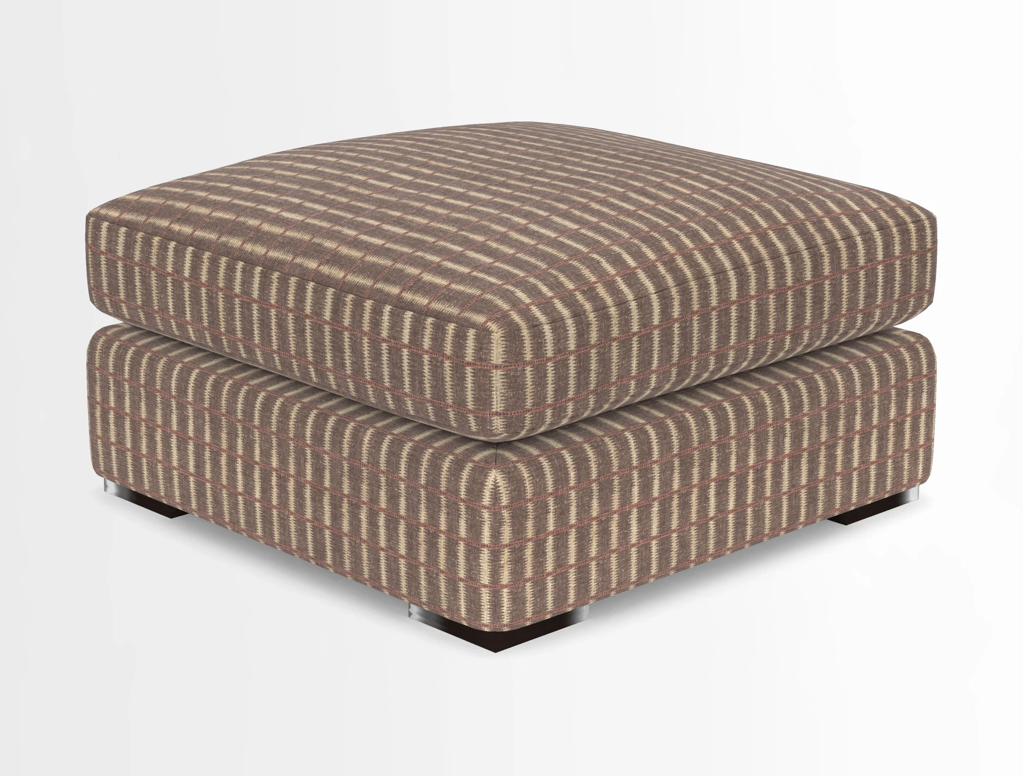 Stockbridge Combi Footstool in Two Tone Plain Biscuit