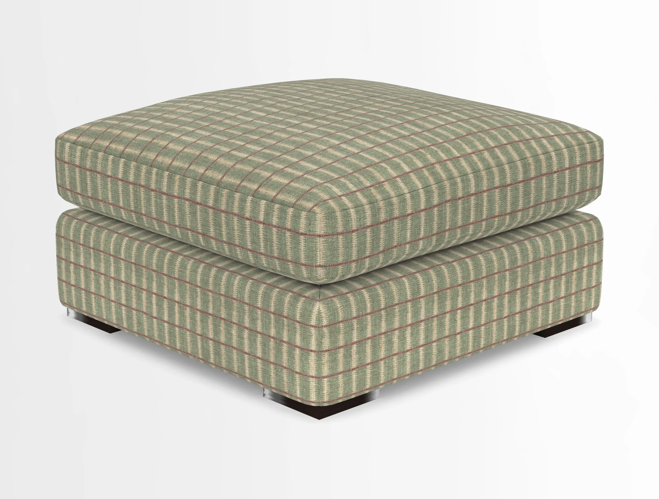 Stockbridge Combi Footstool in Two Tone Plain Biscuit
