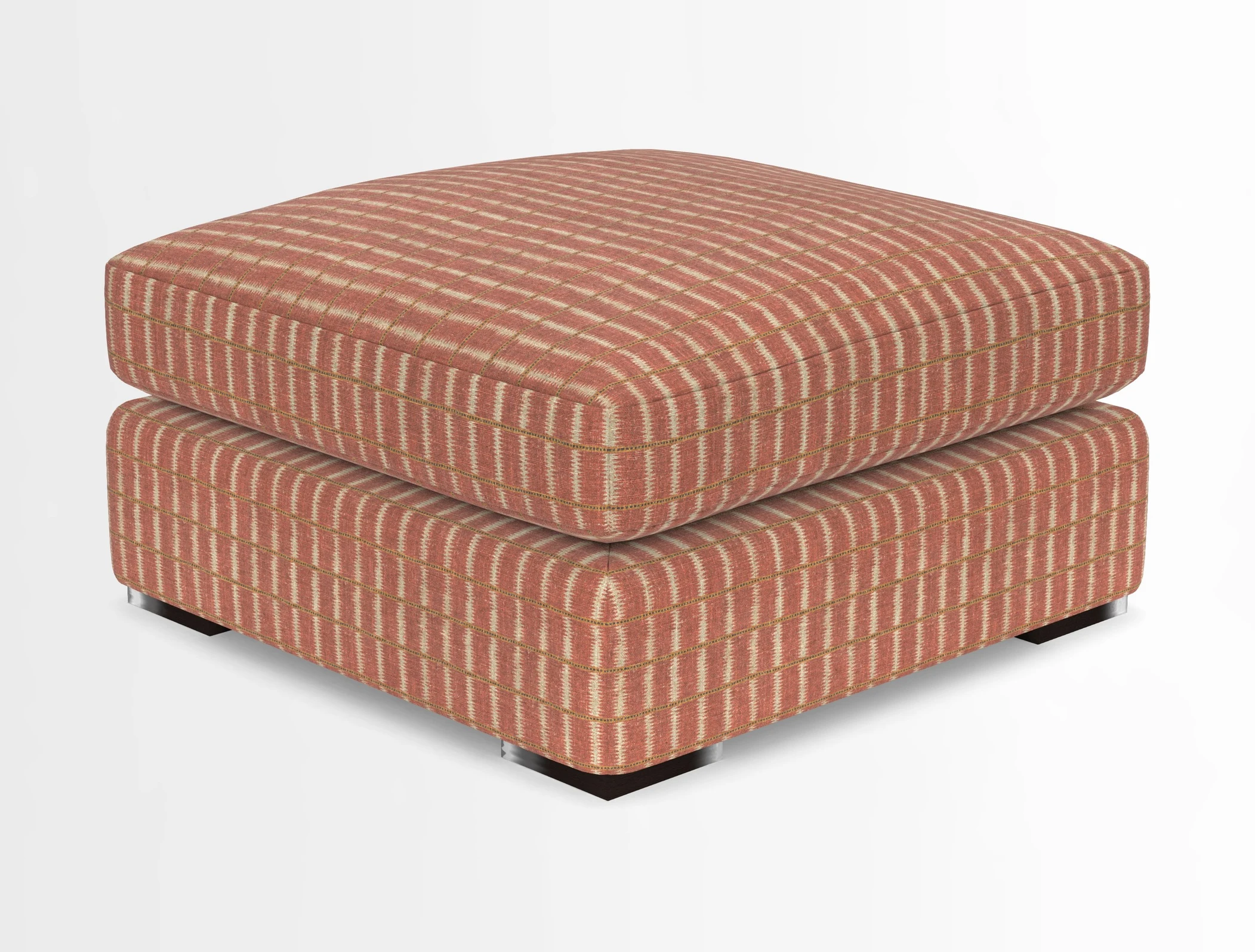 Stockbridge Combi Footstool in Two Tone Plain Biscuit
