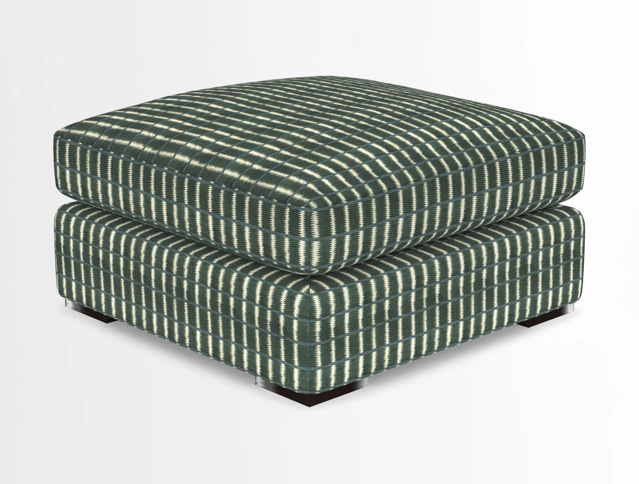 Stockbridge Combi Footstool in Two Tone Plain Biscuit
