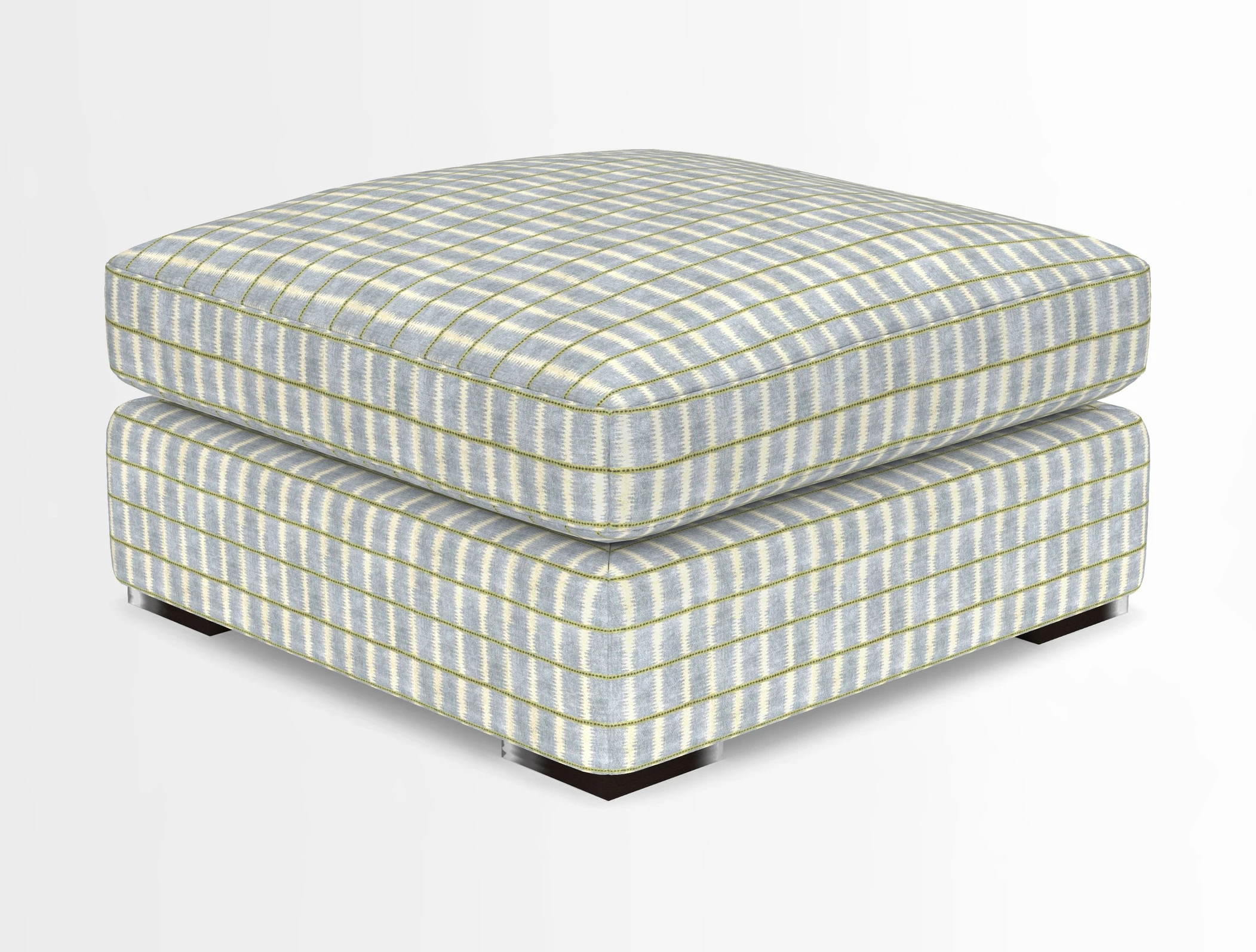 Stockbridge Combi Footstool in Two Tone Plain Biscuit