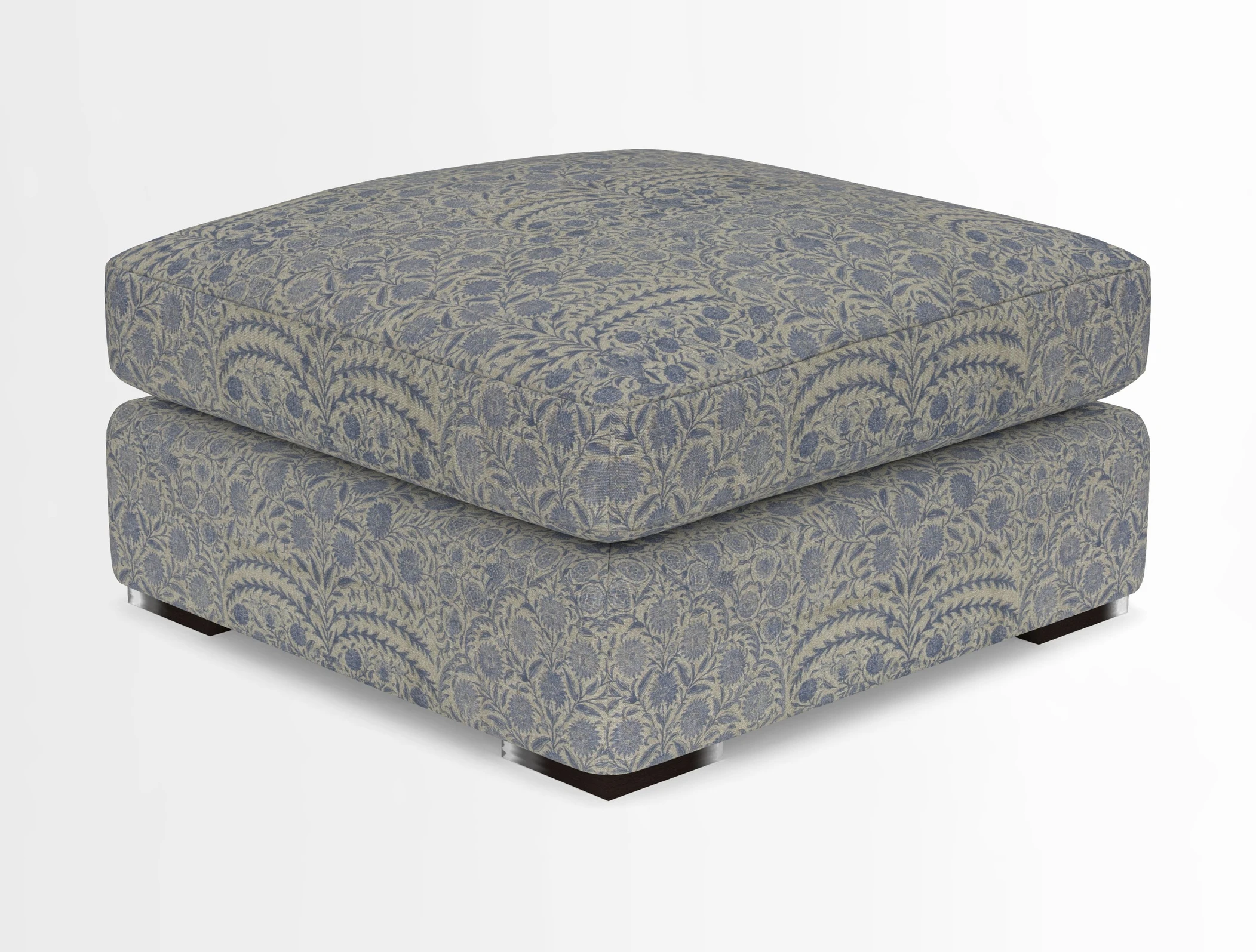 Stockbridge Combi Footstool in Two Tone Plain Biscuit