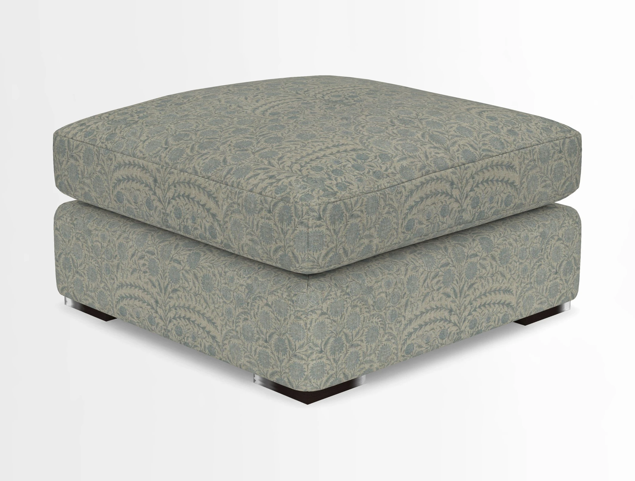 Stockbridge Combi Footstool in Two Tone Plain Biscuit