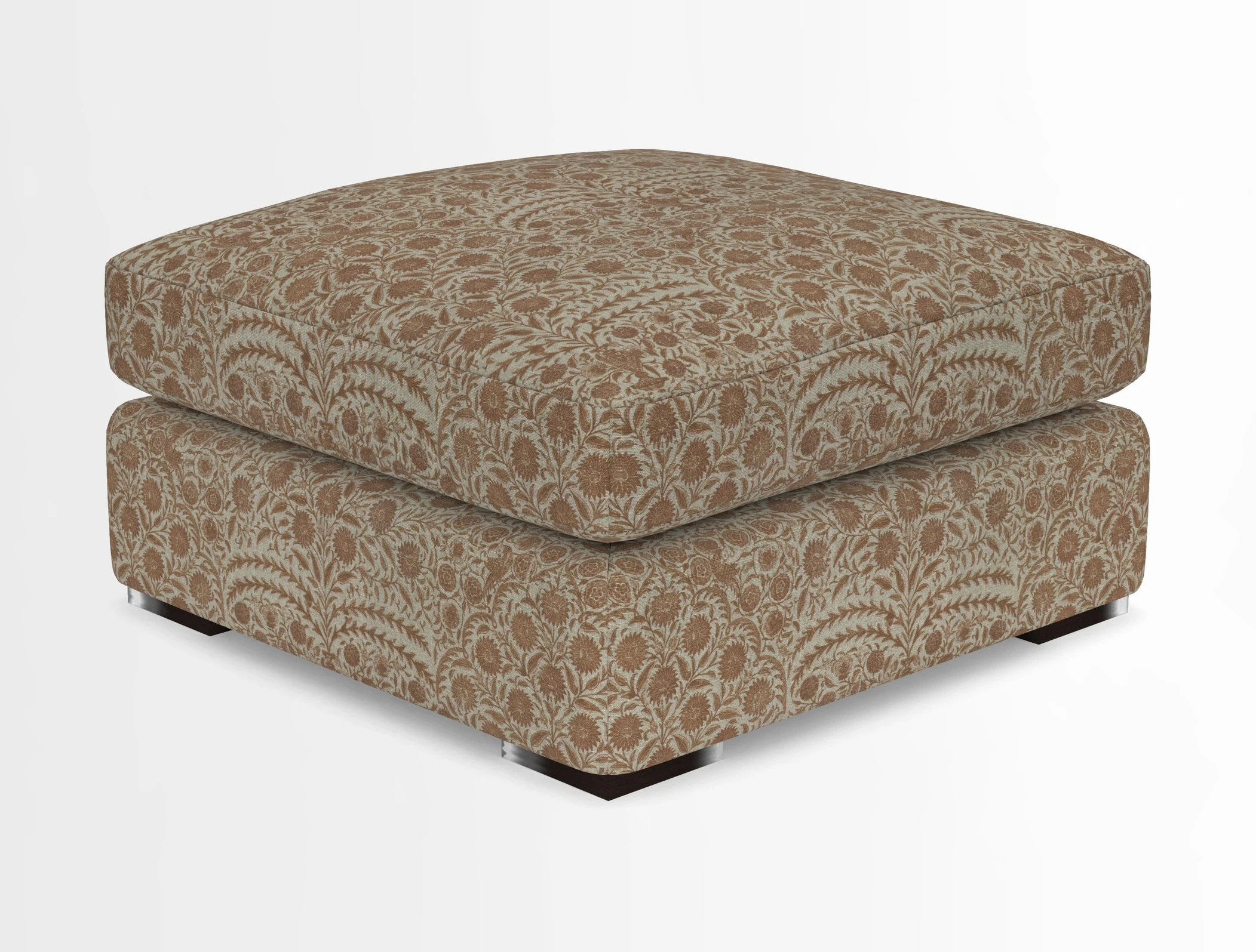 Stockbridge Combi Footstool in Two Tone Plain Biscuit