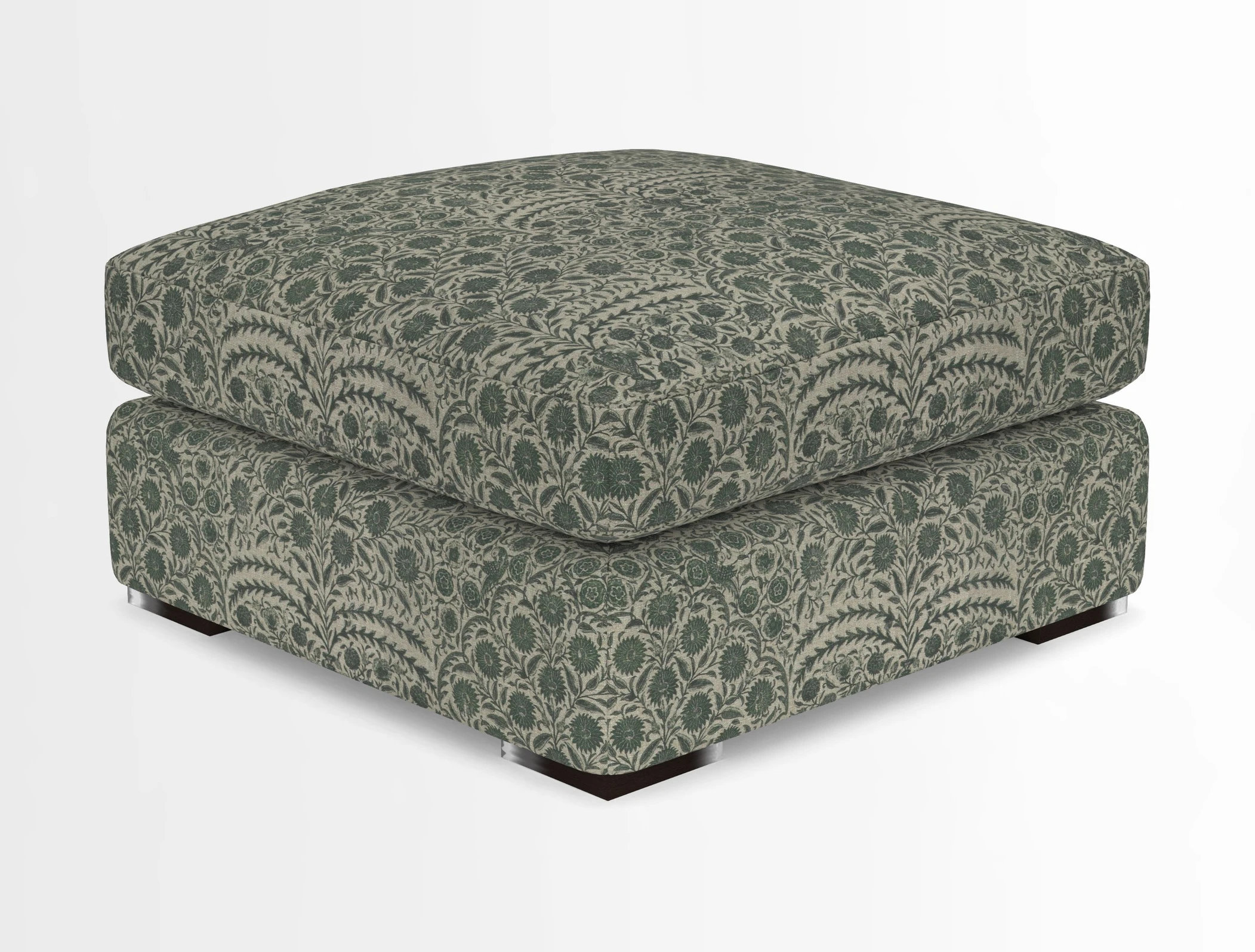 Stockbridge Combi Footstool in Two Tone Plain Biscuit