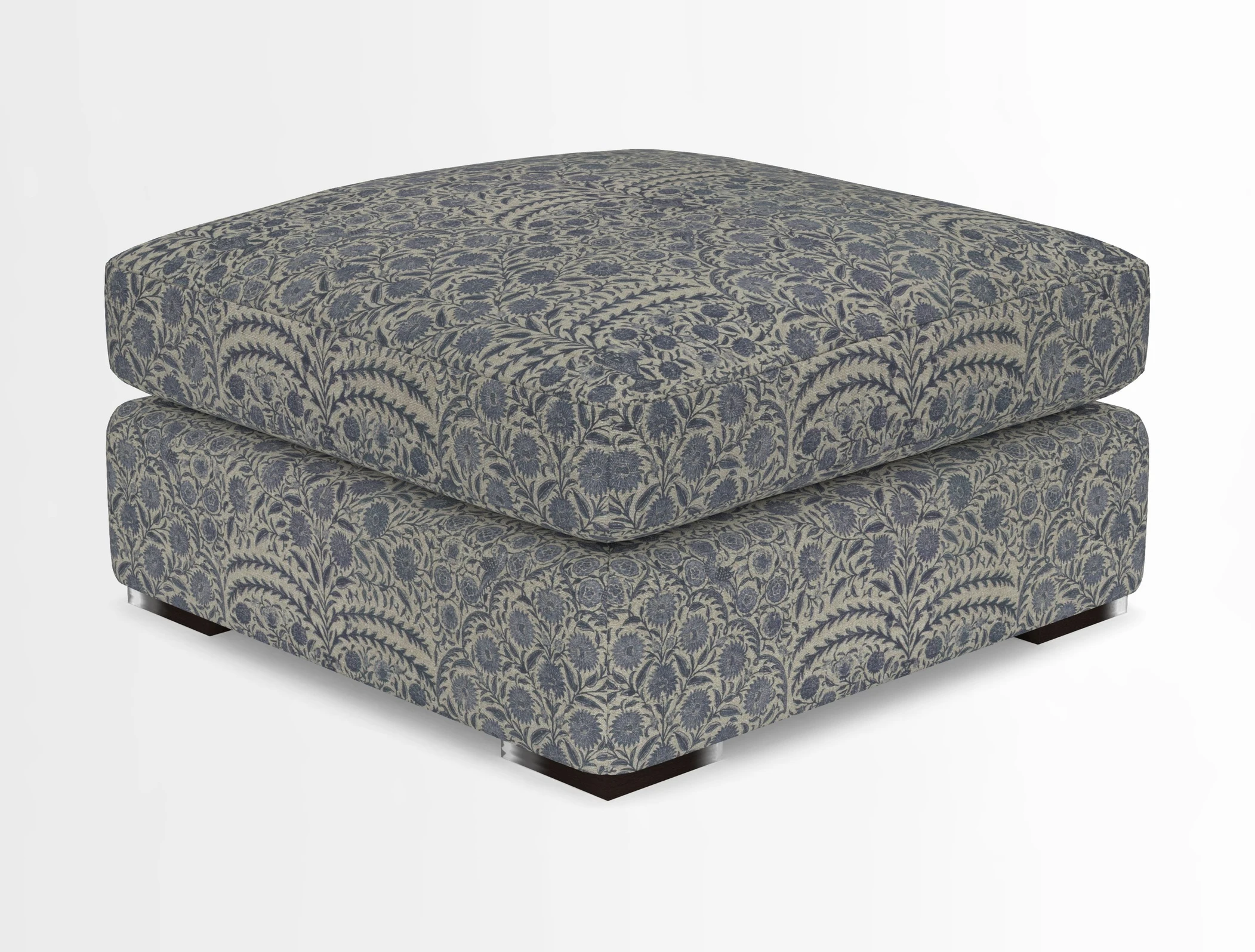 Stockbridge Combi Footstool in Two Tone Plain Biscuit