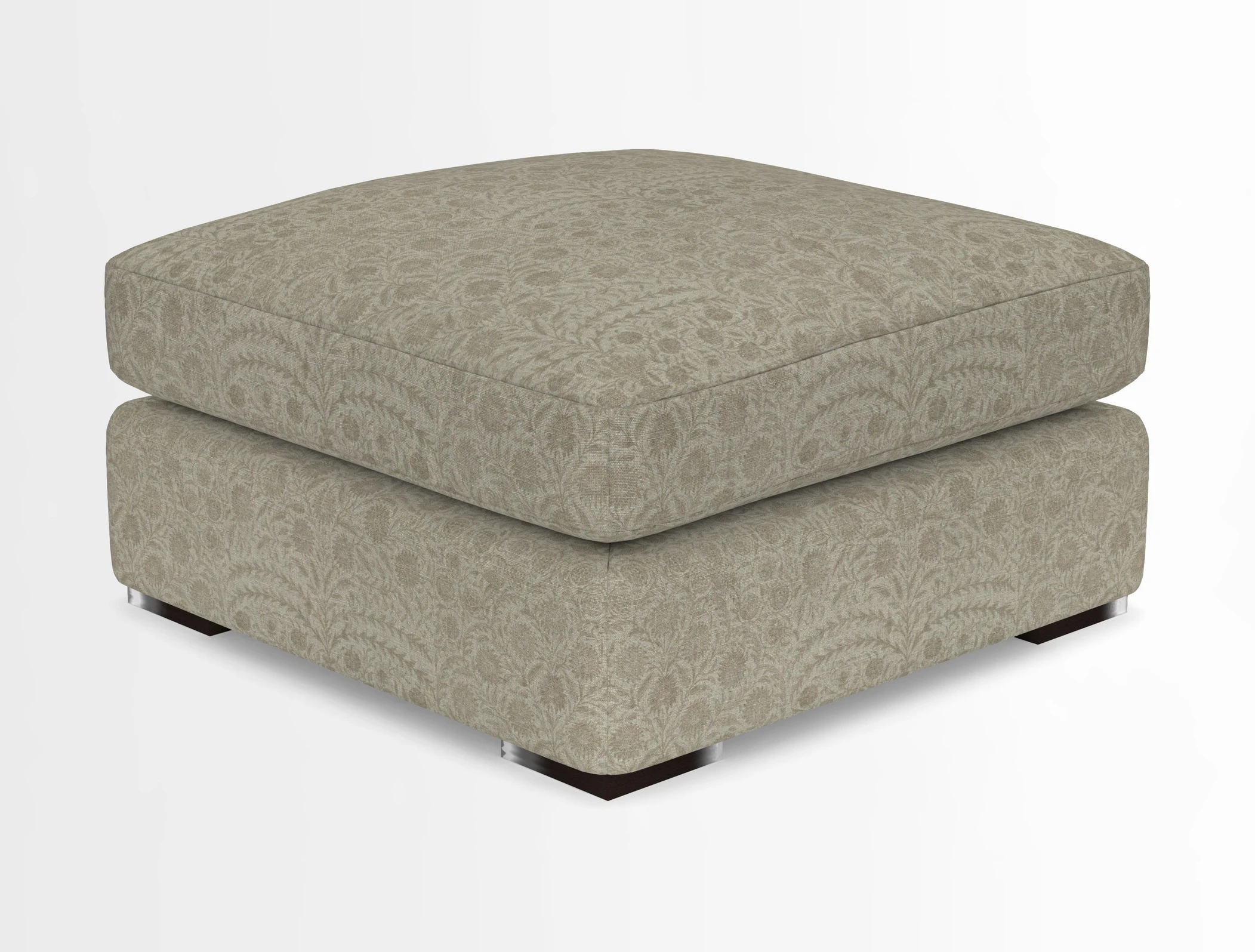 Stockbridge Combi Footstool in Two Tone Plain Biscuit