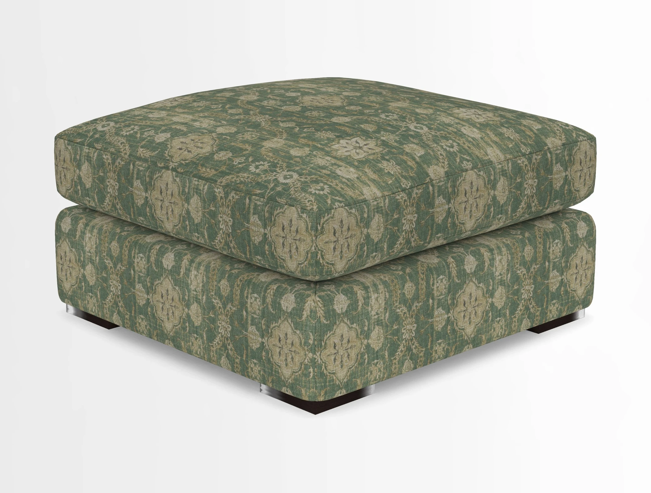 Stockbridge Combi Footstool in Two Tone Plain Biscuit
