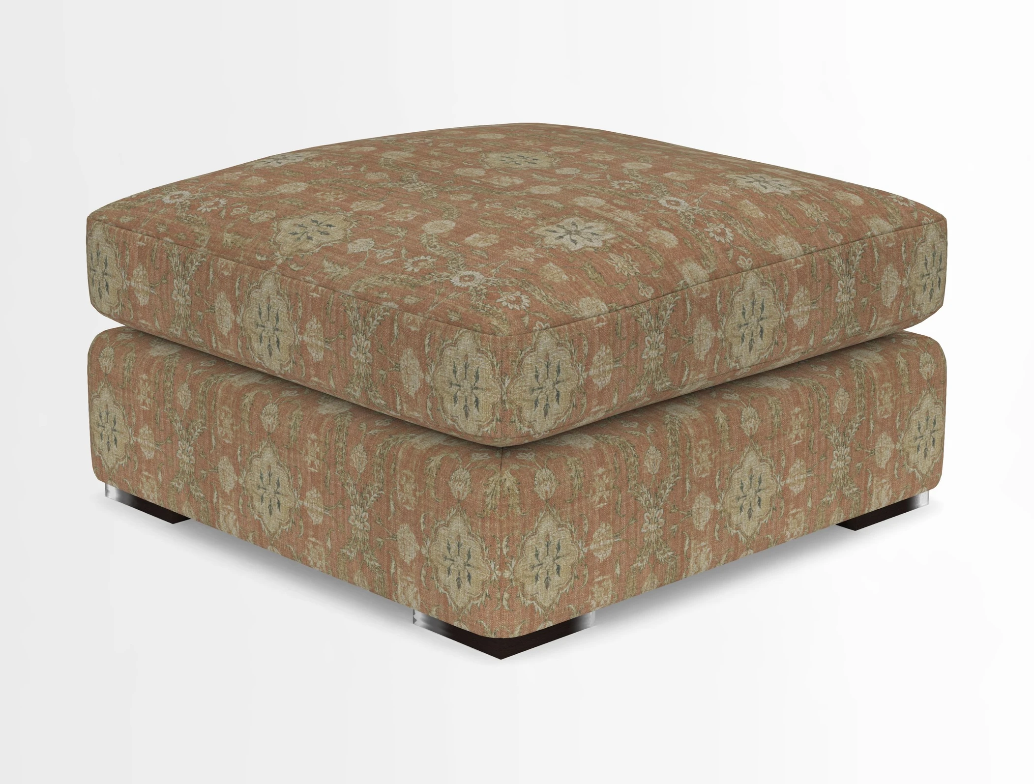 Stockbridge Combi Footstool in Two Tone Plain Biscuit
