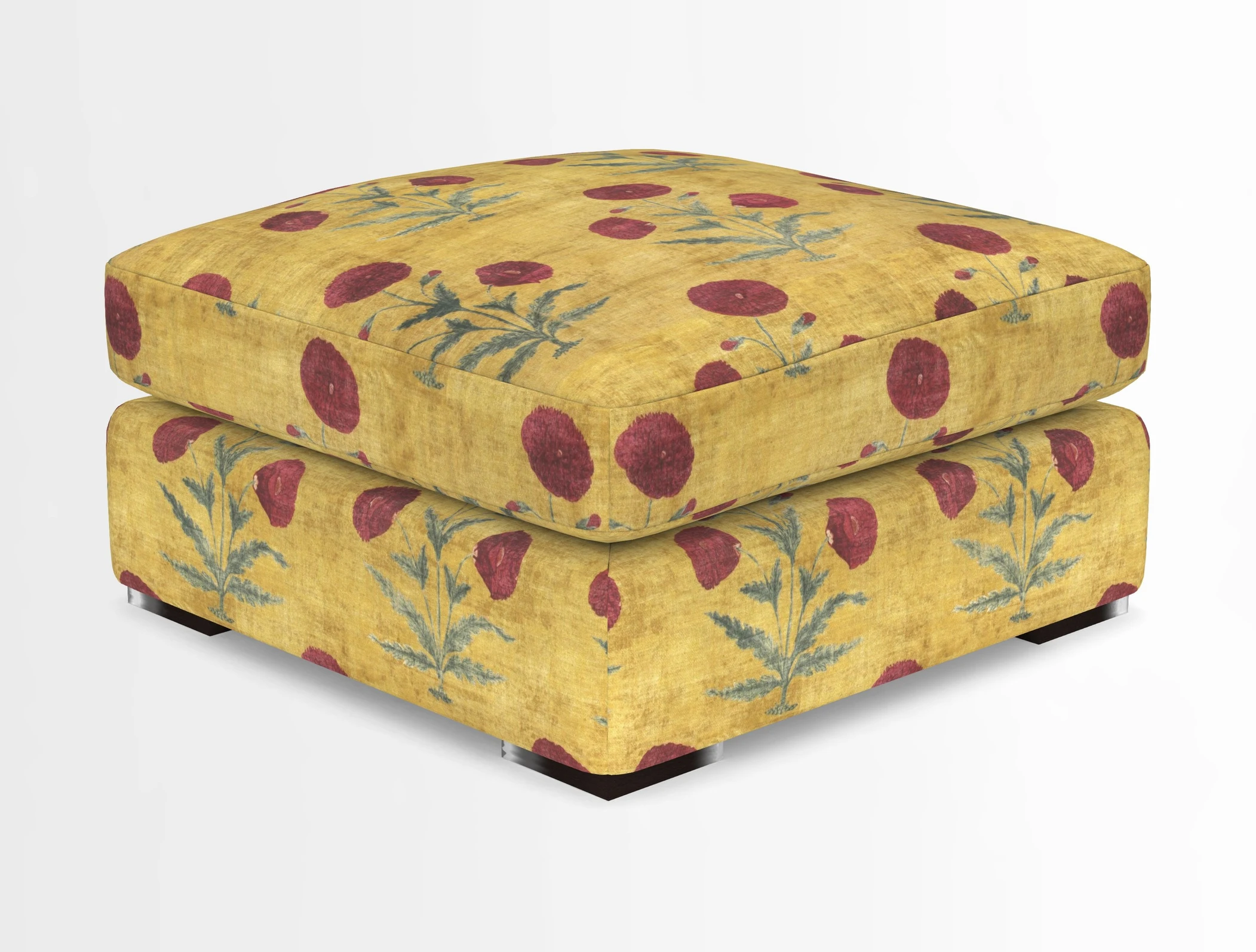 Stockbridge Combi Footstool in Two Tone Plain Biscuit