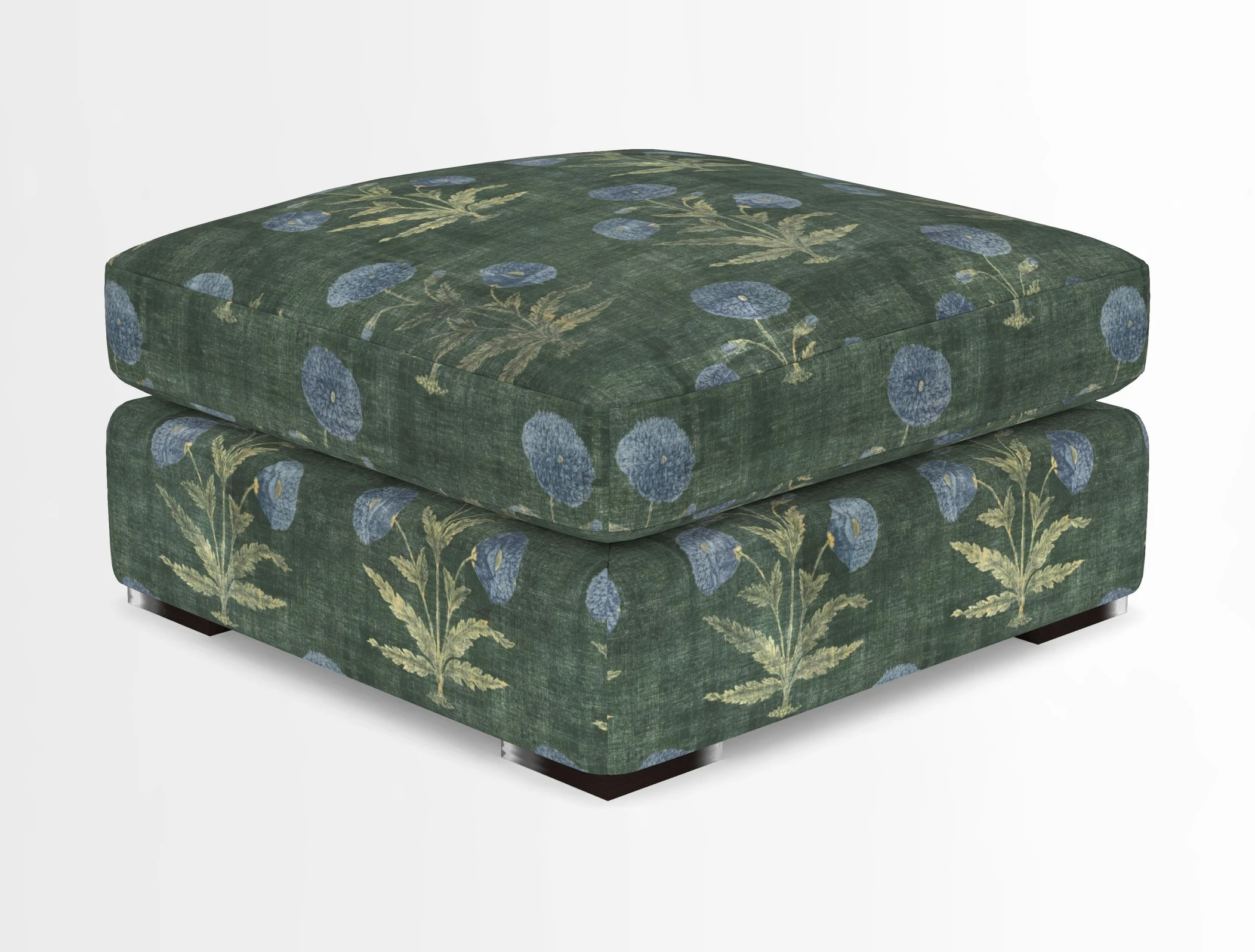 Stockbridge Combi Footstool in Two Tone Plain Biscuit