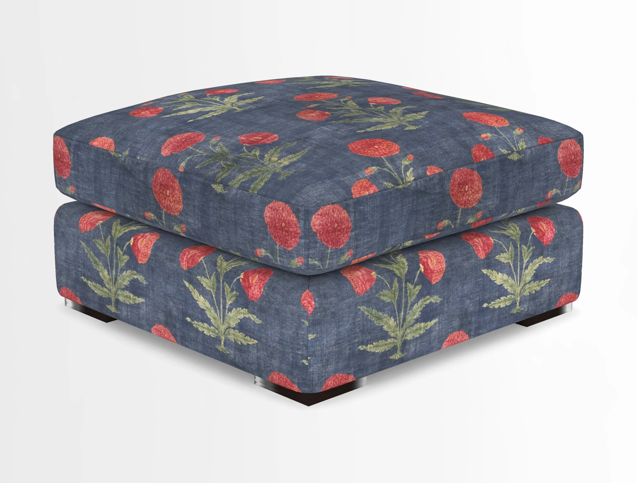 Stockbridge Combi Footstool in Two Tone Plain Biscuit