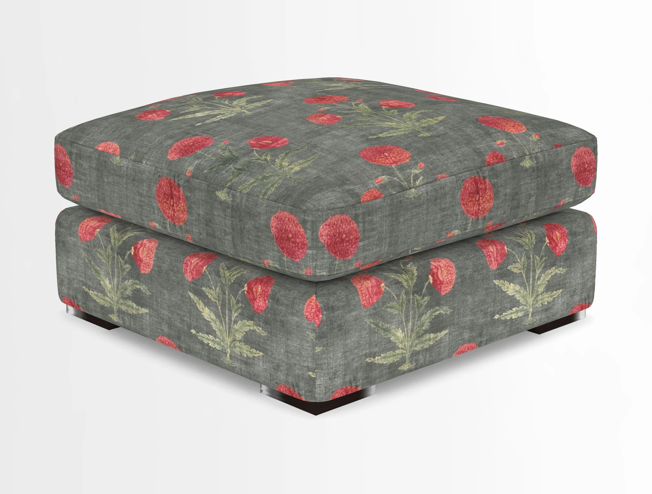 Stockbridge Combi Footstool in Two Tone Plain Biscuit