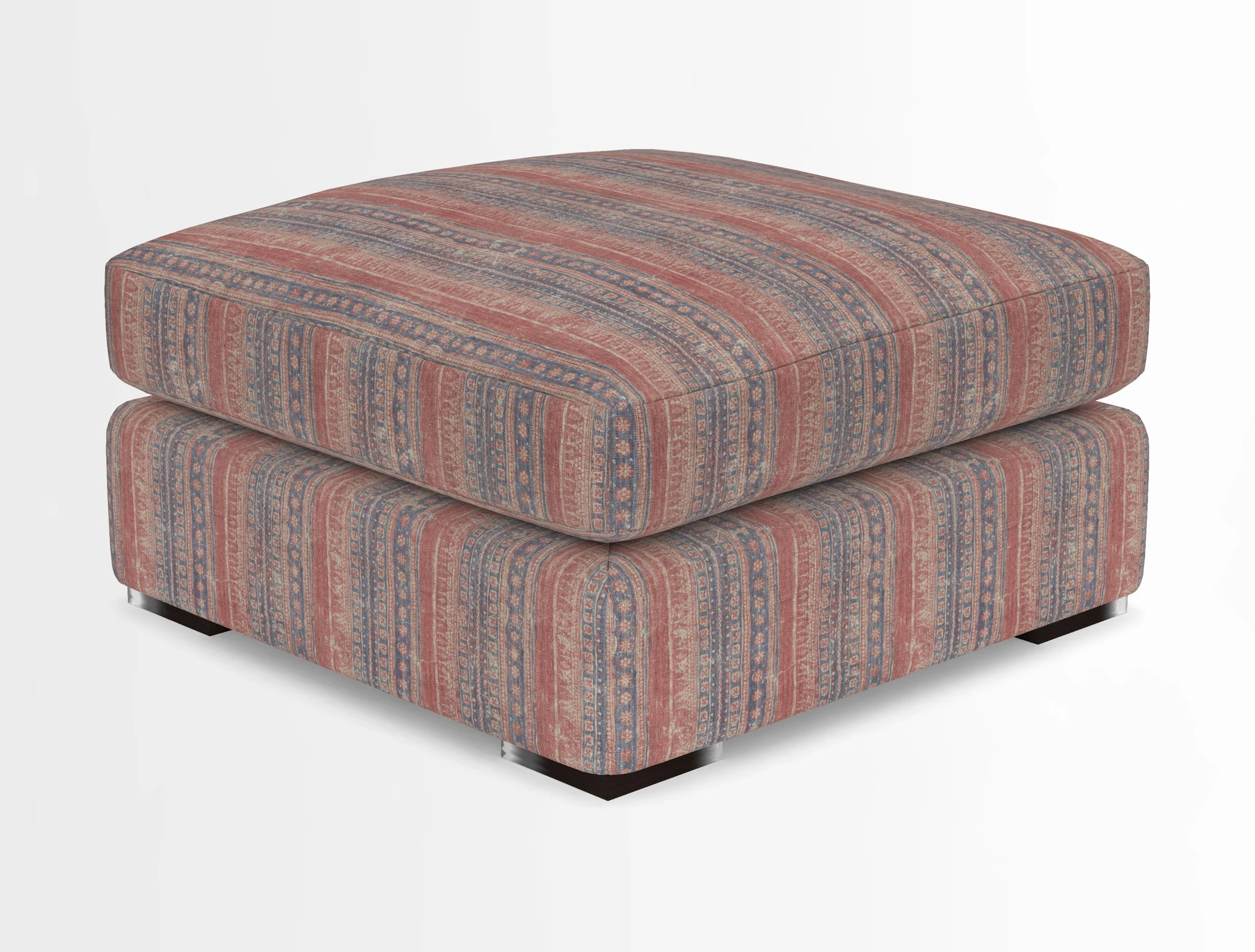 Stockbridge Combi Footstool in Two Tone Plain Biscuit