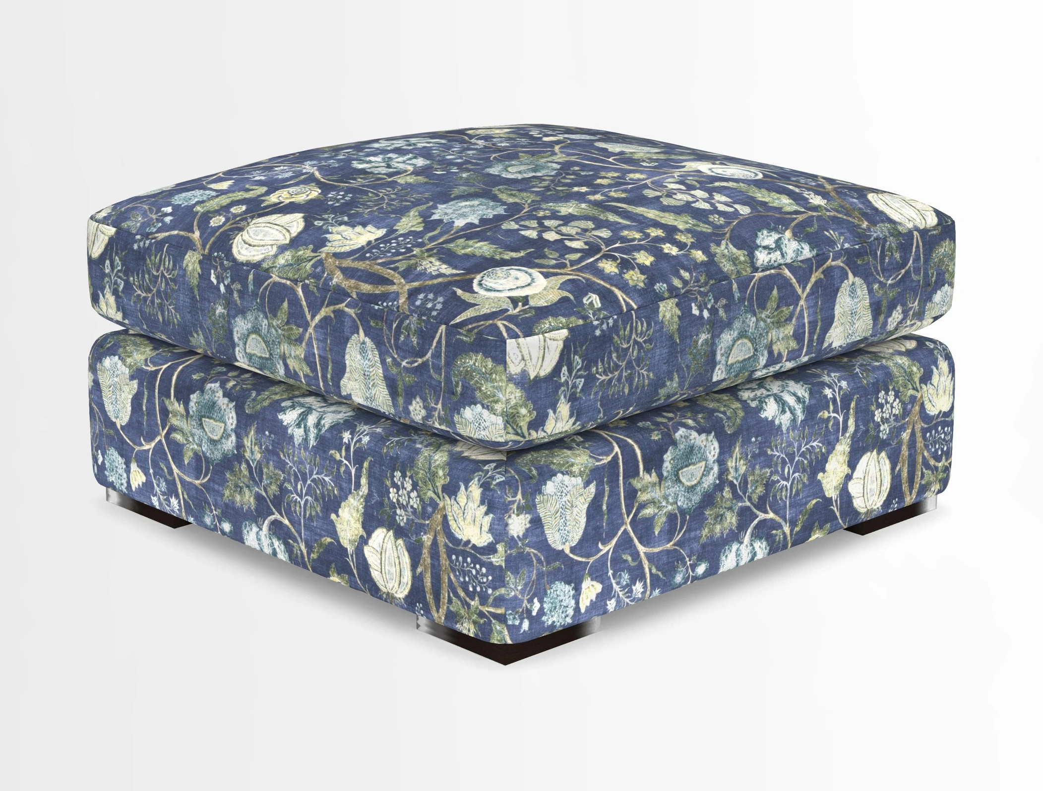 Stockbridge Combi Footstool in Two Tone Plain Biscuit
